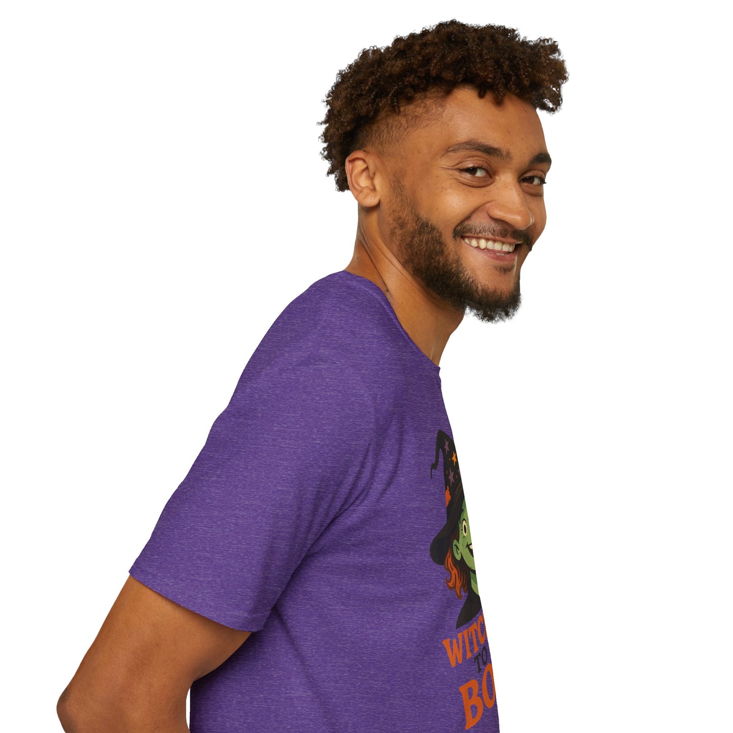 Witch Way to the Boos Halloween Shirt | Cute Witch and Ghost T-Shirt | Spooky Season Graphic Tee | Funny Halloween Costume Top