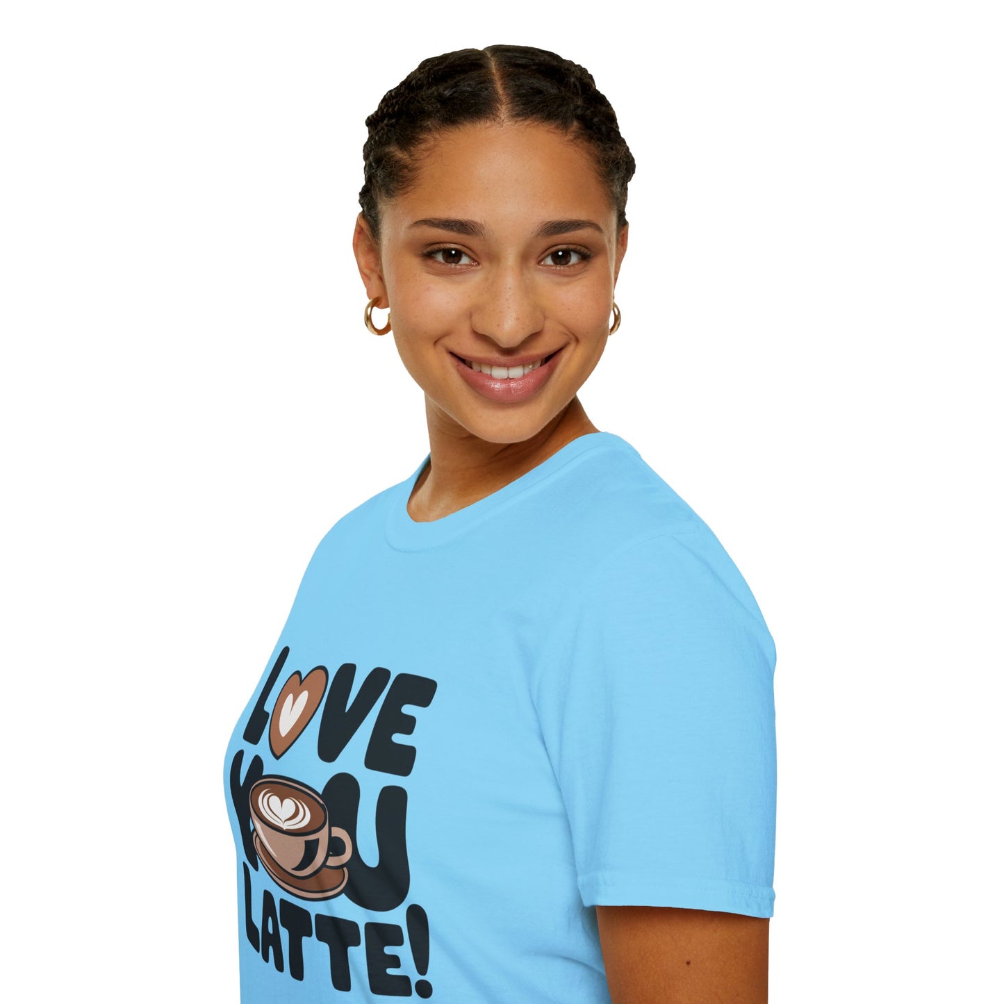 Love You Latte T‑Shirt – Cute Coffee Pun Tee | Latte Lover Gift | Coffee Humor Graphic Tee | Unisex Soft Cotton Coffee Shirt
