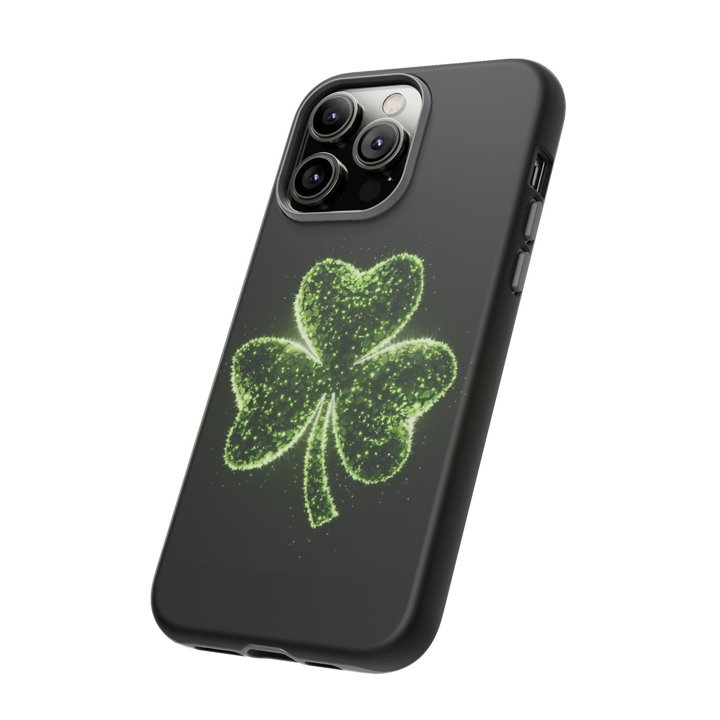 iPhone Tough Case - Shiny Shamrock Design