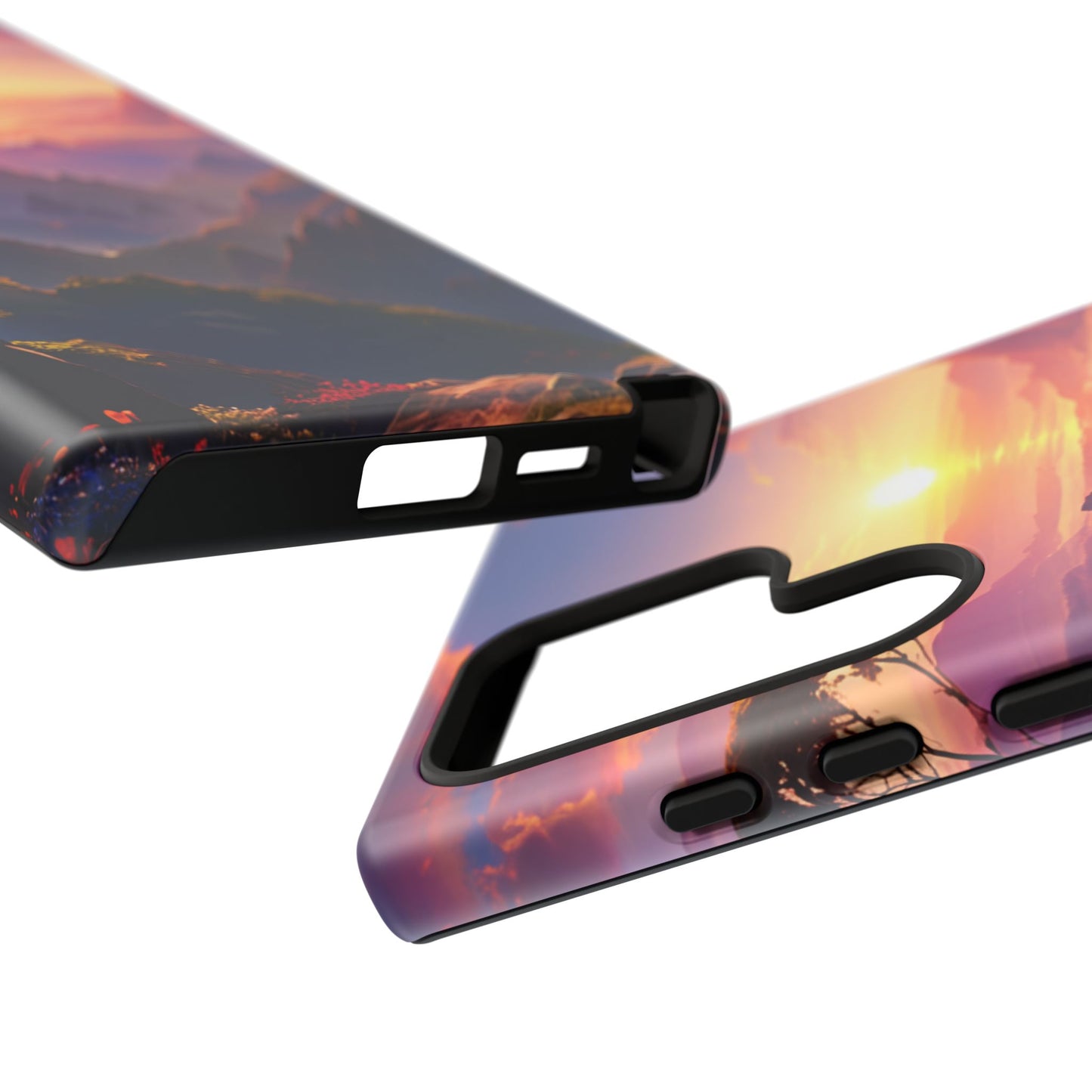 Samsung Tough Case Sunset Landscape Illustration