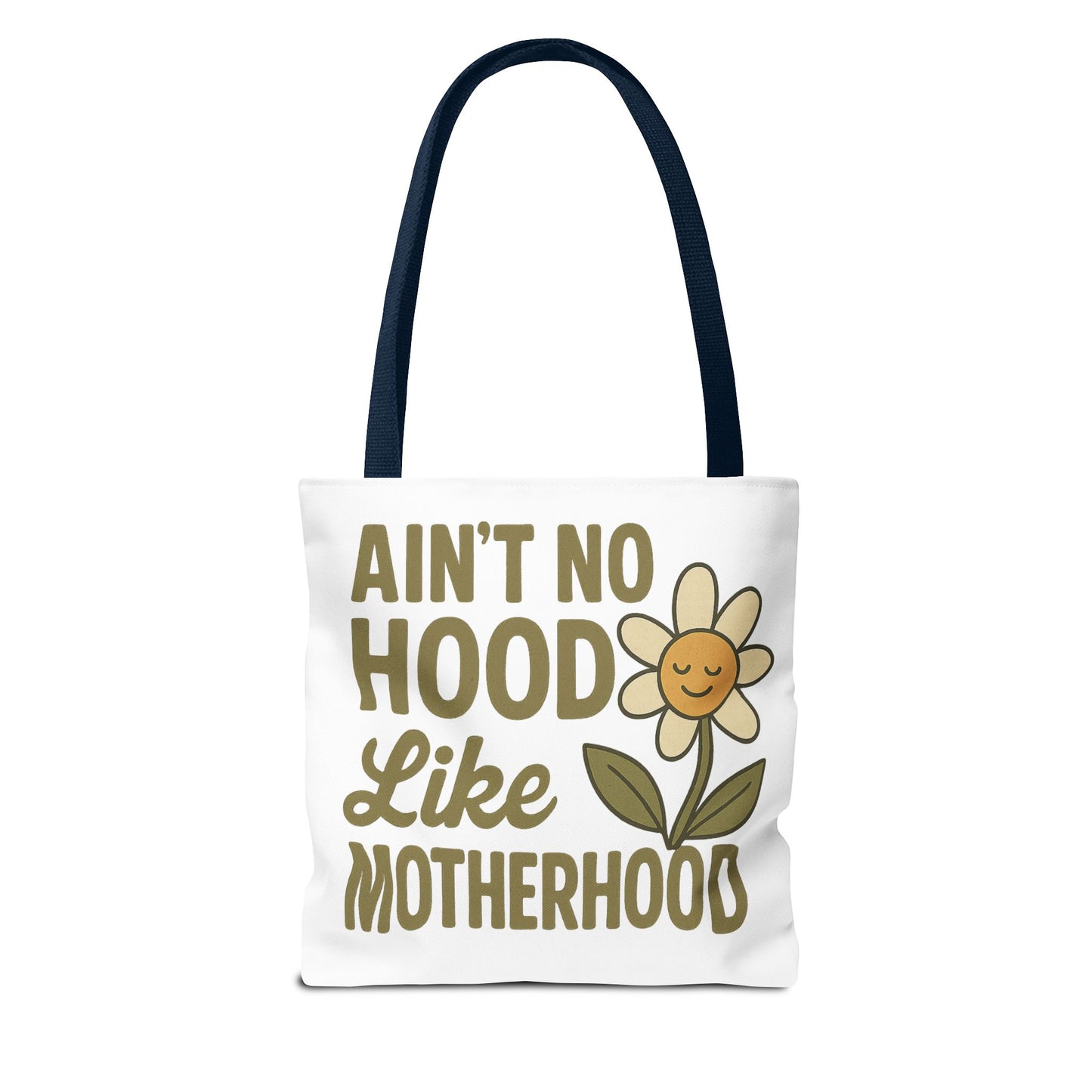 Motherhood Tote Bag with Flower Design Mother's Day Bag Tote for Mom Reusable Shopping Bag