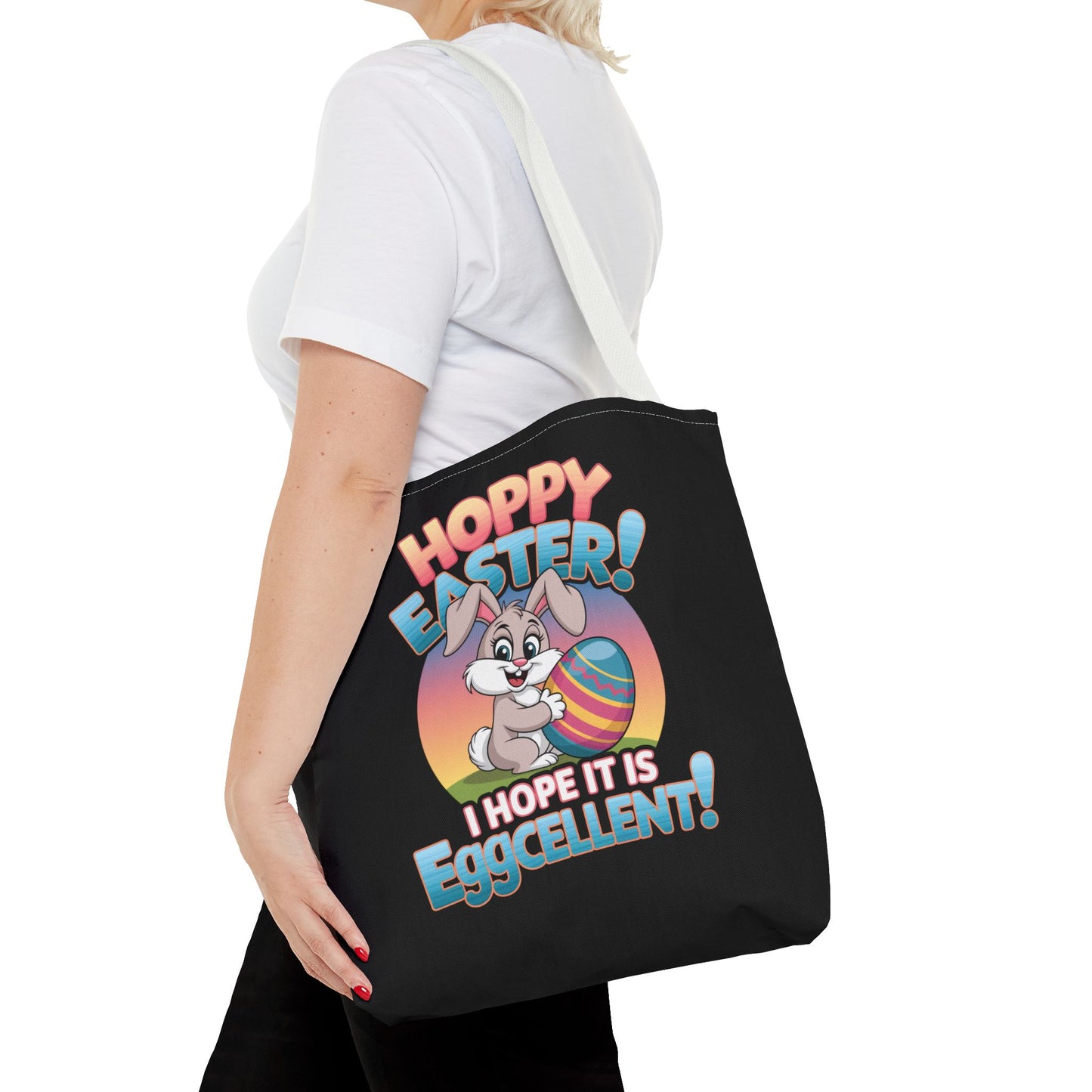 Happy Easter Tote Bag Eggcellent Bunny Design Easter Bag Easter Gift Easter Tote Accessory