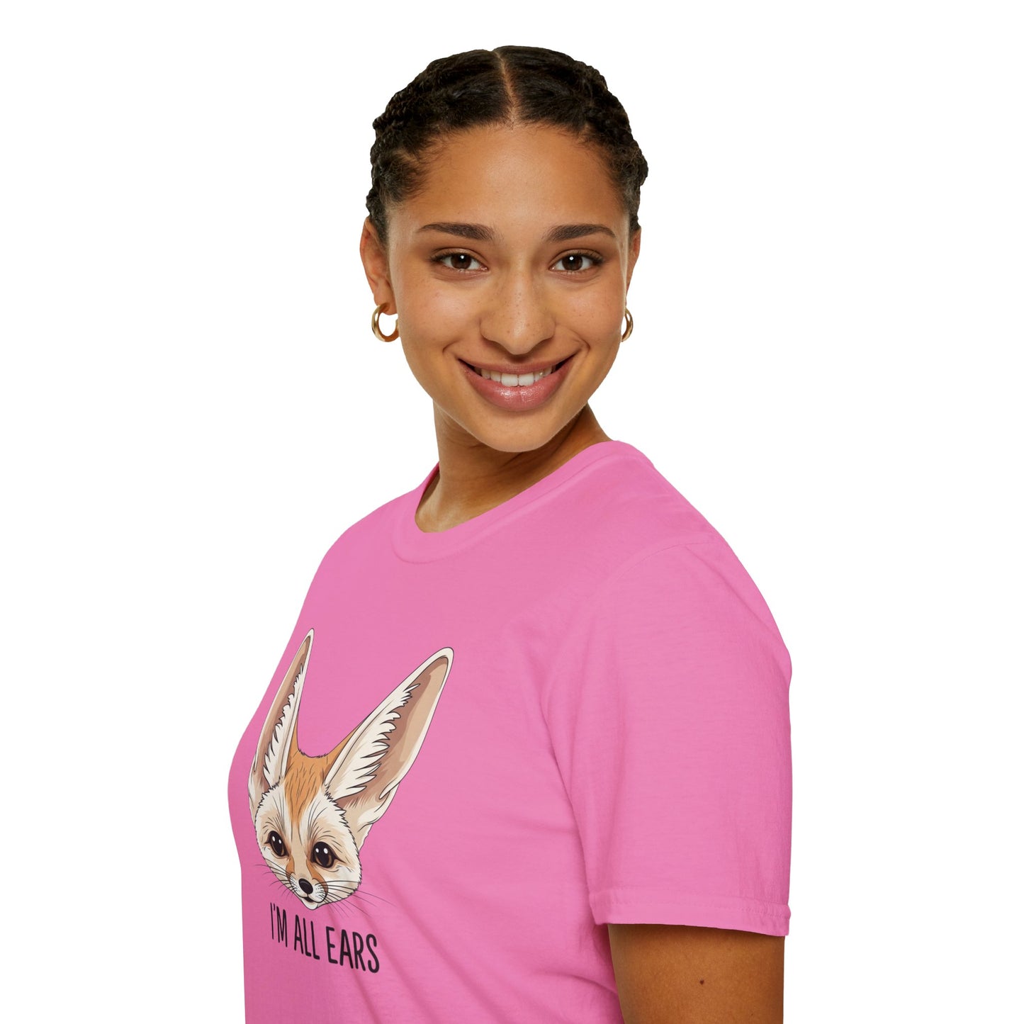 Fennec Fox Funny T-Shirt | I’m All Ears Animal Tee | Cute Pet Tee for Women Men | Unique Gift | Trending Animal Motif Shirt