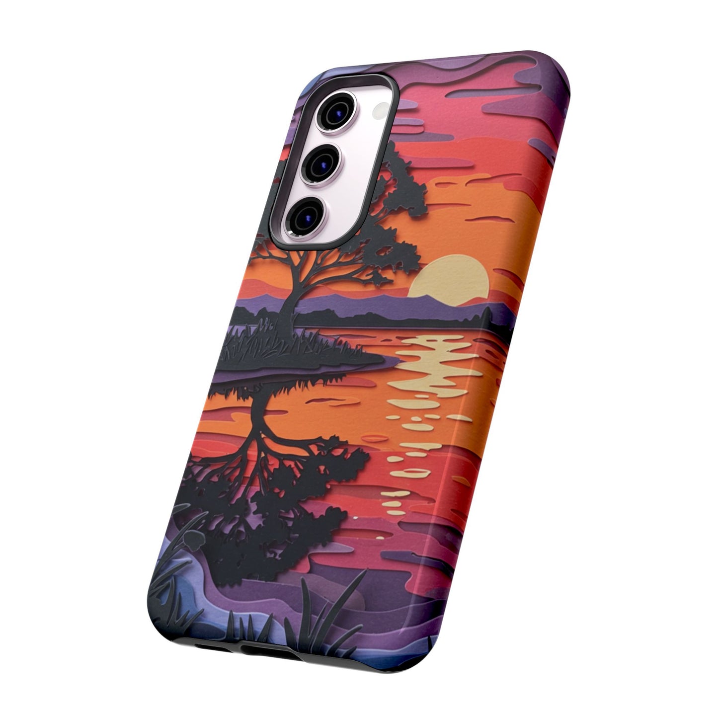 Samsung Galaxy Case - Colorful Paper Art Sunset