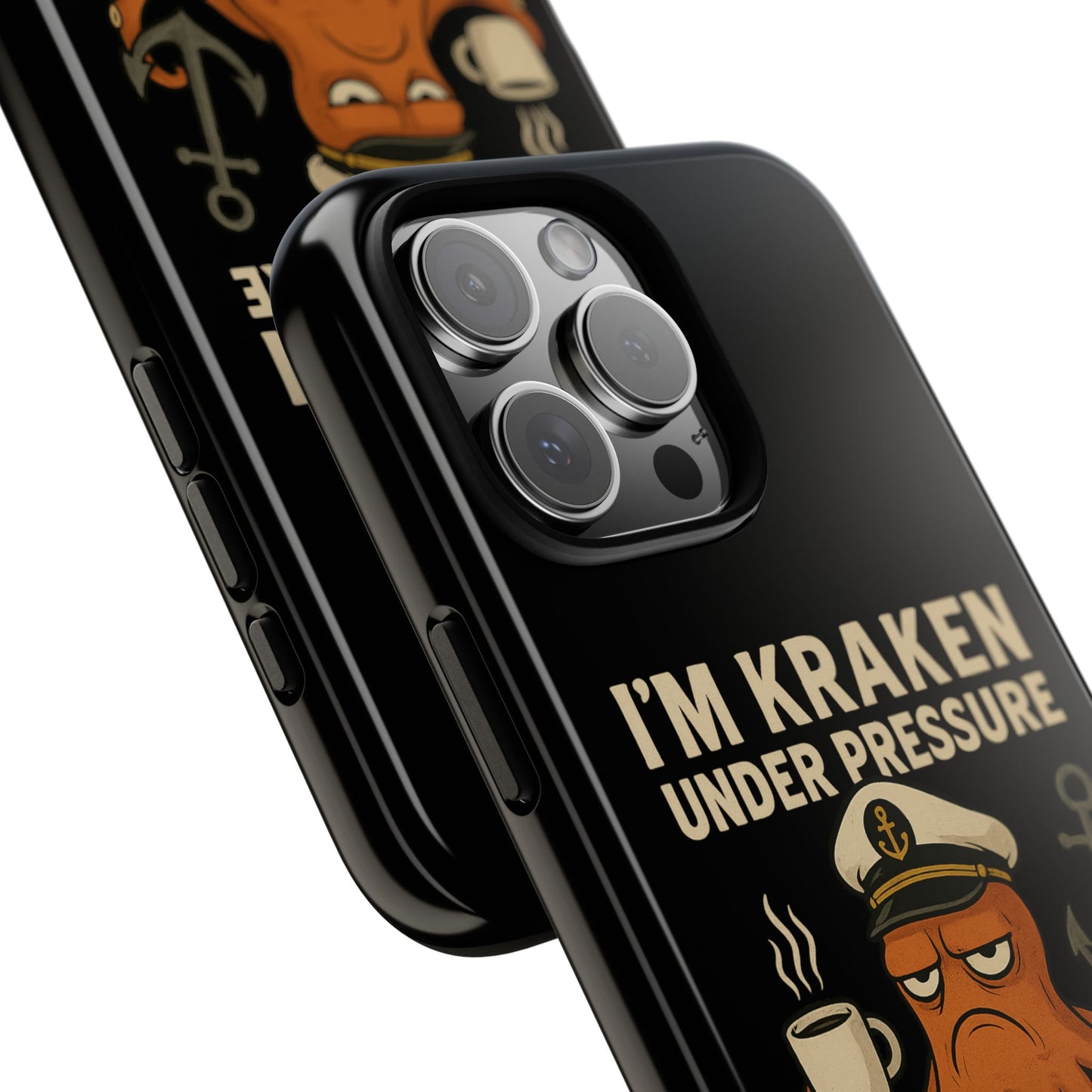 iPhone Case Stressed Octopus 'I'm Kraken Under Pressure' Nautical Phone Case Beach iPhone Case Ocean Themed Case