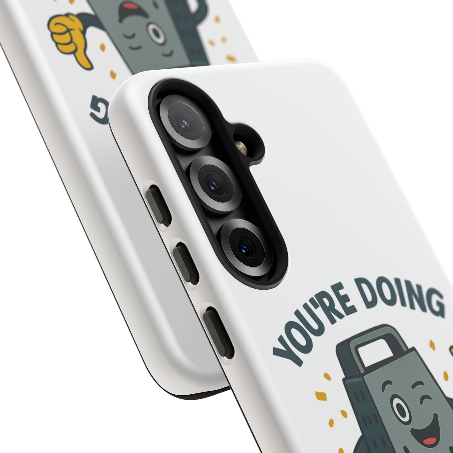 Samsung Tough Case - 'You're Doing Grate' Cheese Grater Design Phone Case for Chefs Foodie Accessory