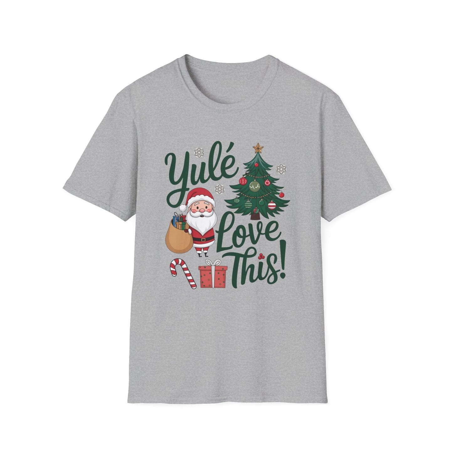 Christmas Santa Yule Love This Unisex T-Shirt, Gift Present Holiday Tee, Softstyle Top, Festive Santa Tree Tee, Christmas Shirt
