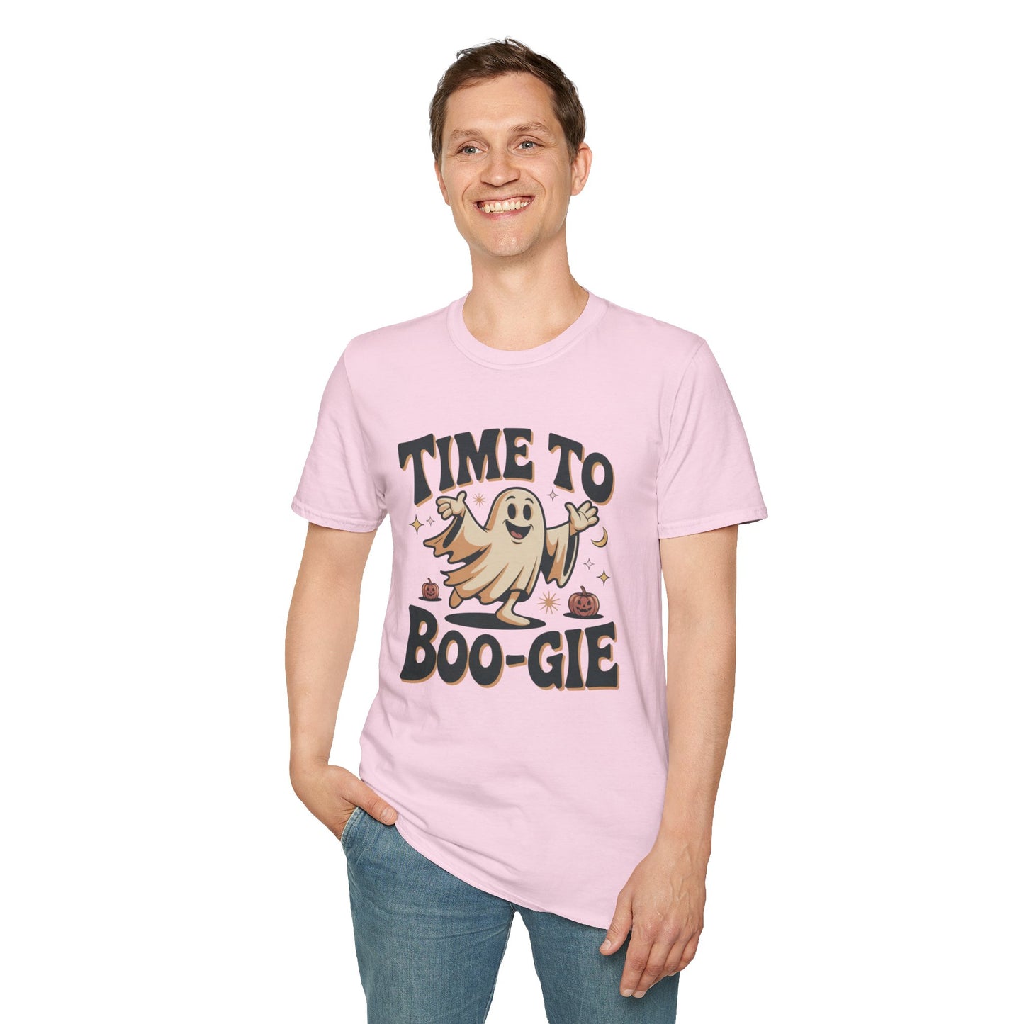 Time To Boo-gie Ghost Dance Halloween T-Shirt • Retro Spooky Ghost Tee • Funny Boo-gie Costume Tee • Spooky Season Graphic Shirt