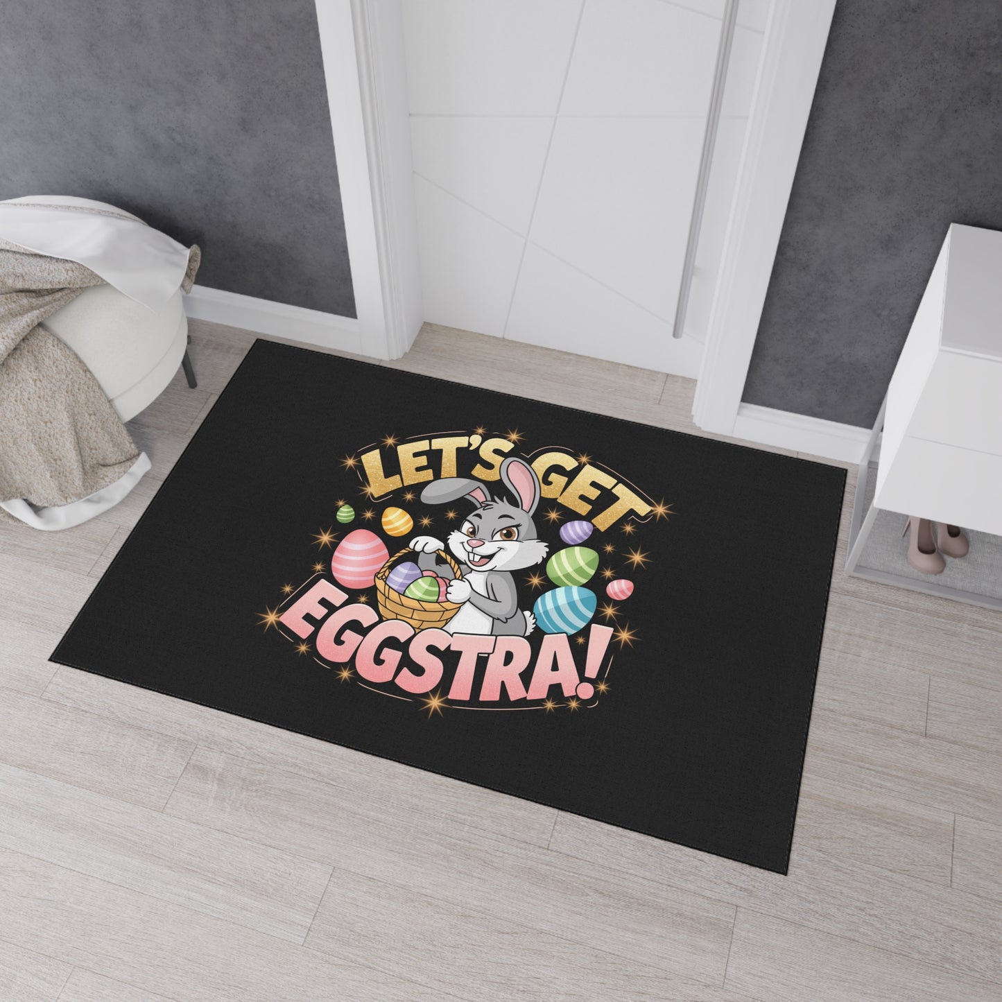 Floor Mat Easter Bunny Mat Door Mat Easter Welcome Mat