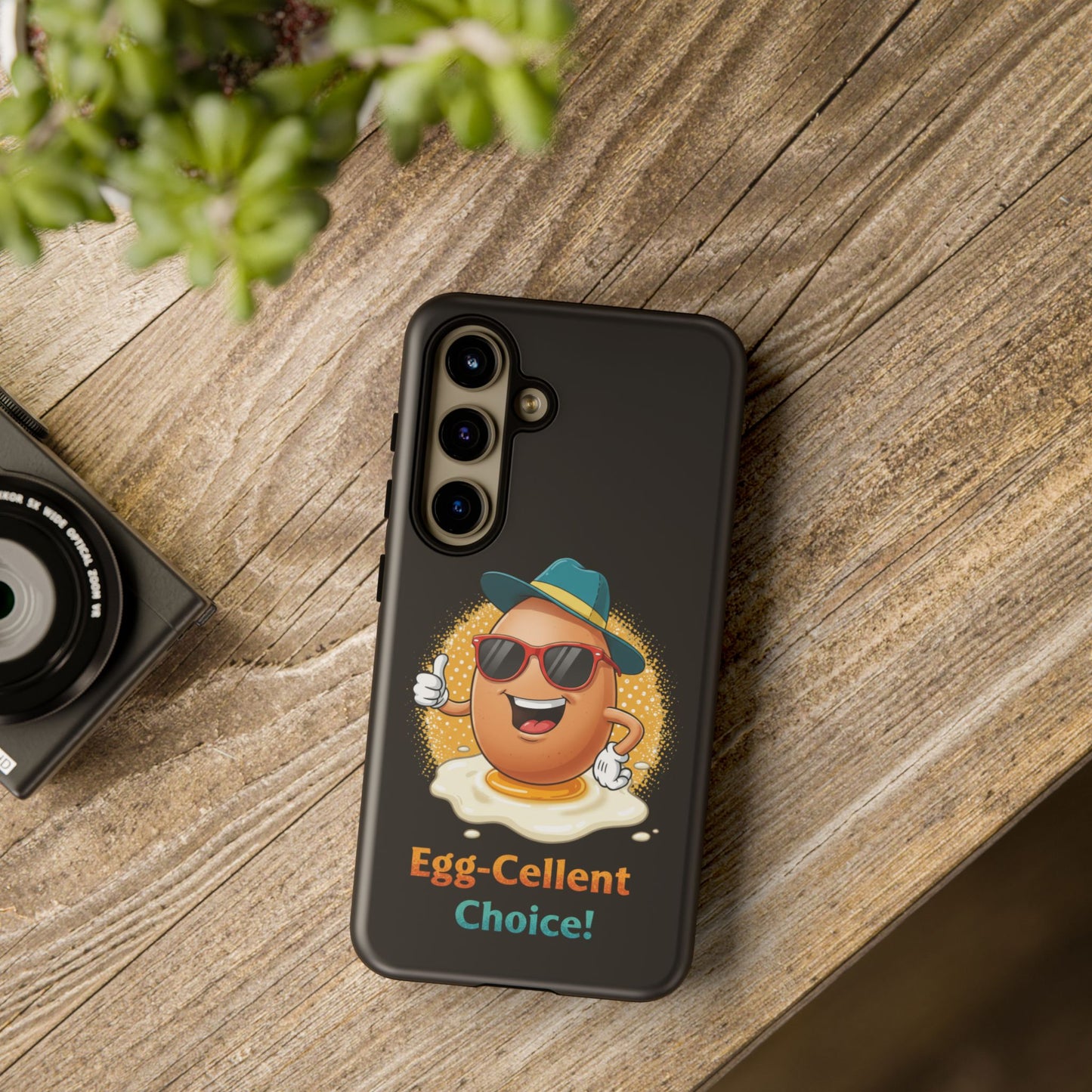 Samsung Phone Case - Egg-Cellent Choice Pun Design