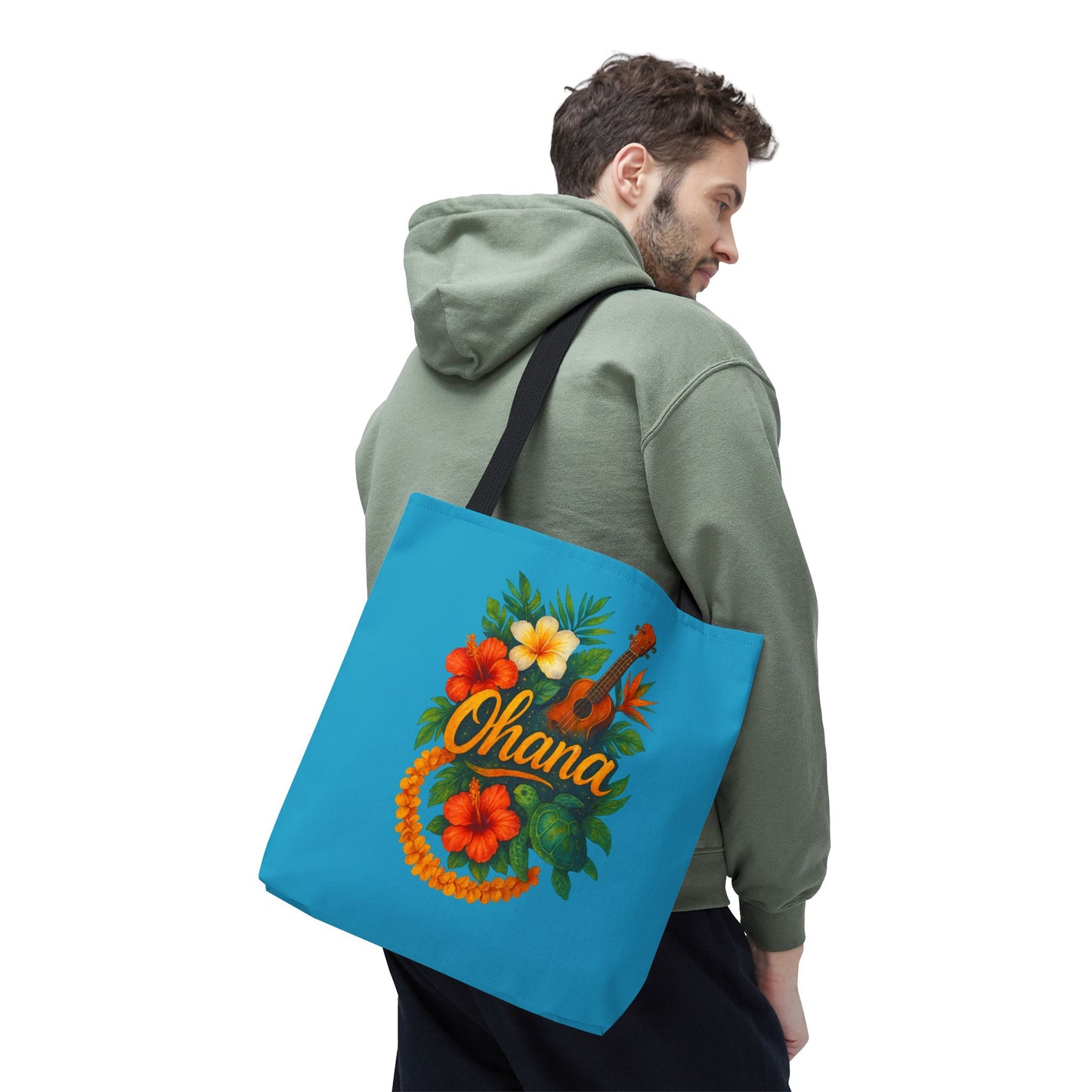 Hawaiian Ohana Tote Bag | Tropical Reusable Beach Bag | Aloha Gift Idea | Island Vibes Bag | Summer Tote | Luau Party Favor | Coastal Bag