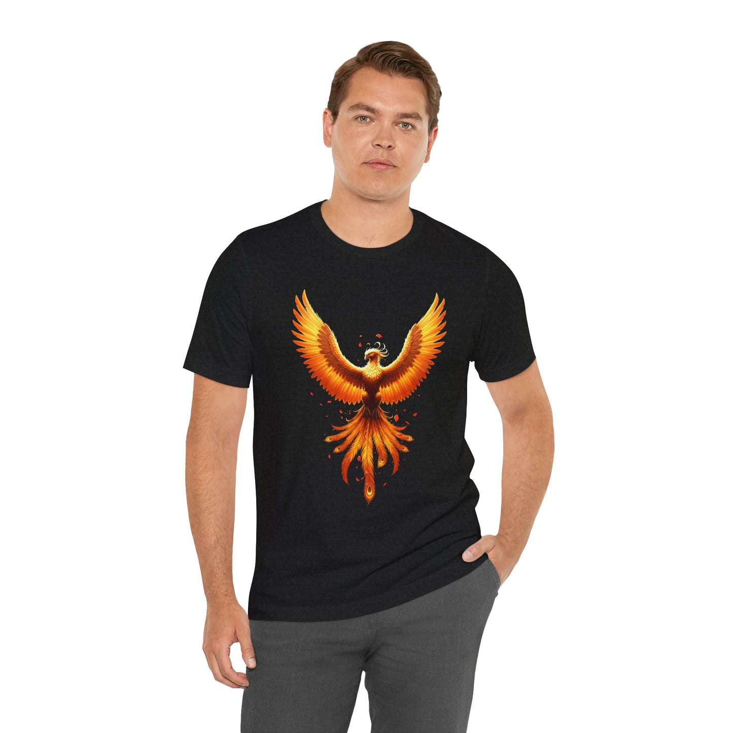 Phoenix Rising Shirt • Fiery Phoenix Graphic Tee • Rebirth Transformation Myth Shirt • Firebird Art Tee • Unisex Gift Tee XS‑5XL