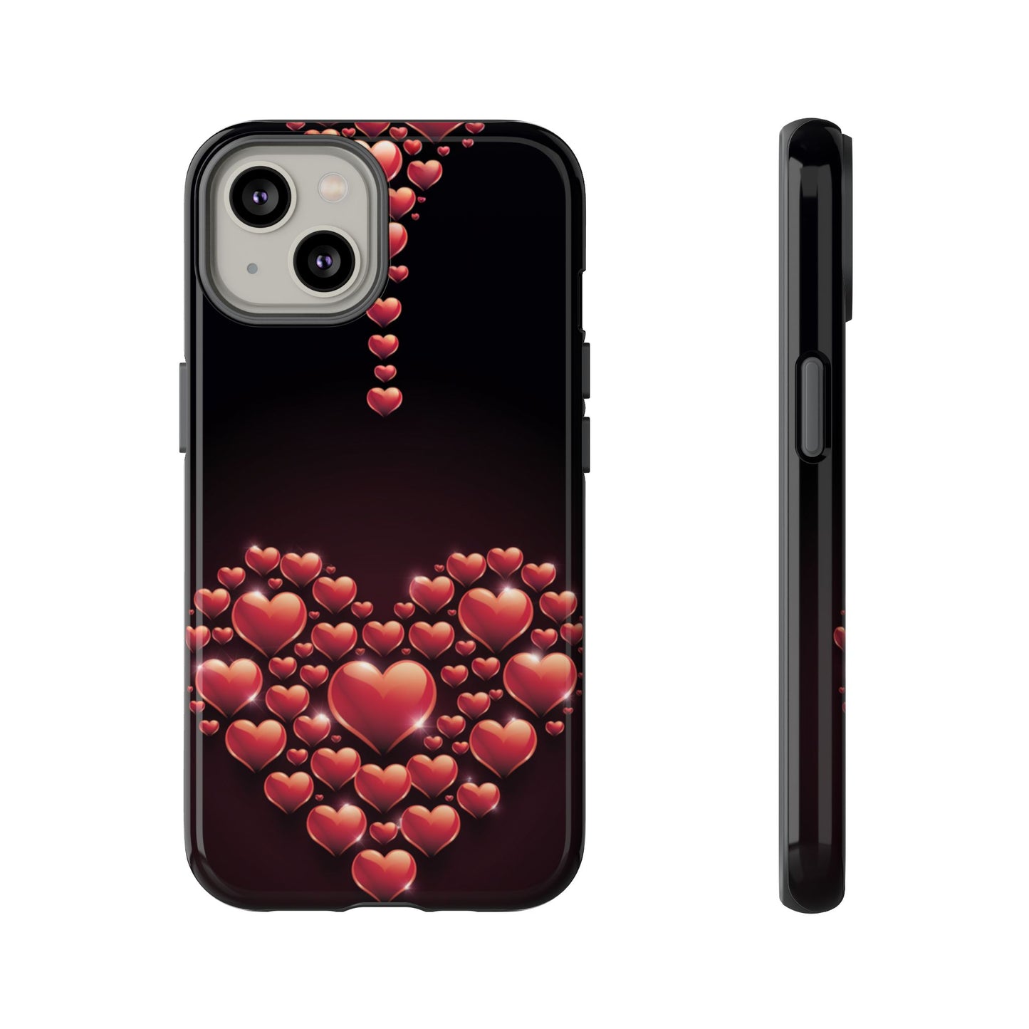iPhone Case - Heart Made Out of Hearts Design