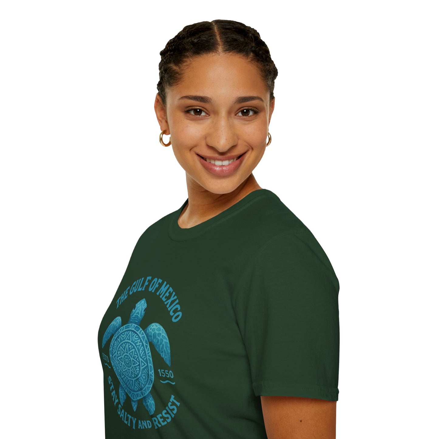 Gulf of Mexico Watercolor Sea Turtle T-Shirt - Ocean Wildlife Tee - Nature Lover Gift - Summer Beach Top - Coastal Art Graphic Tee
