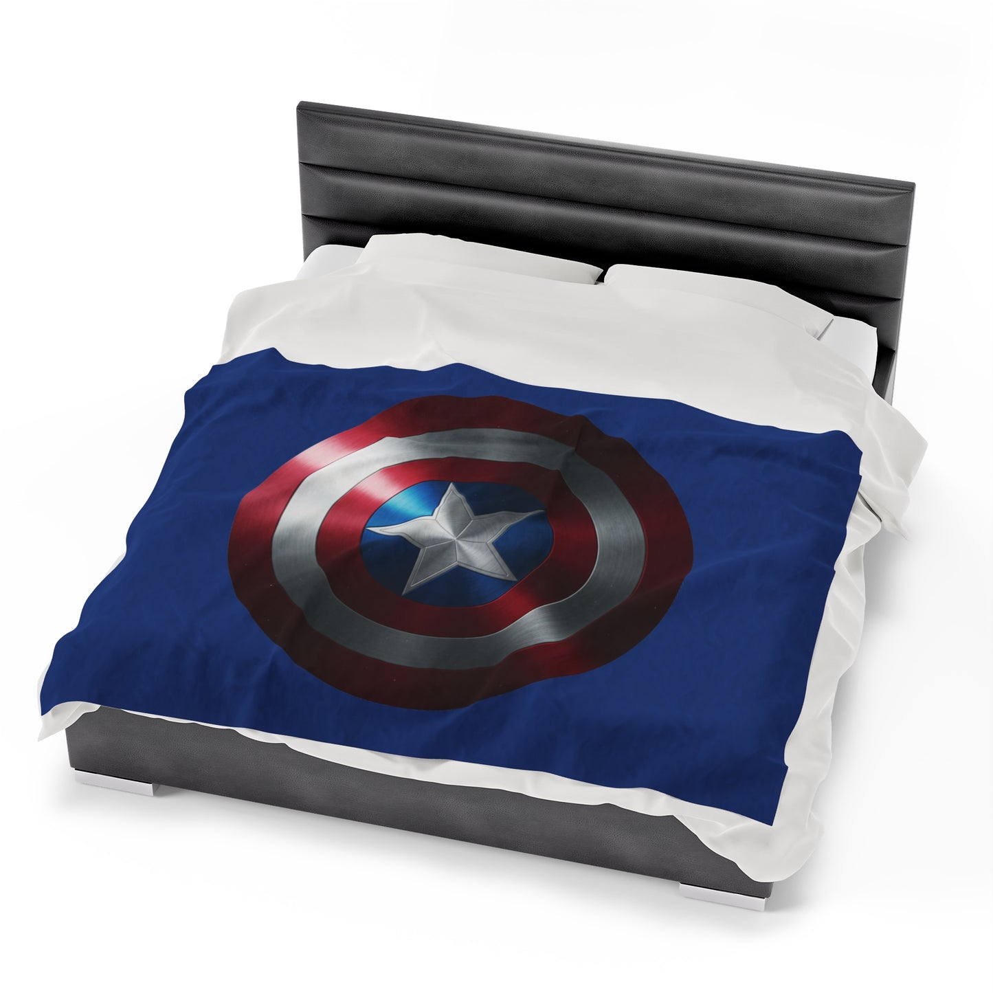 Plush Blanket - Captain America Shield Design