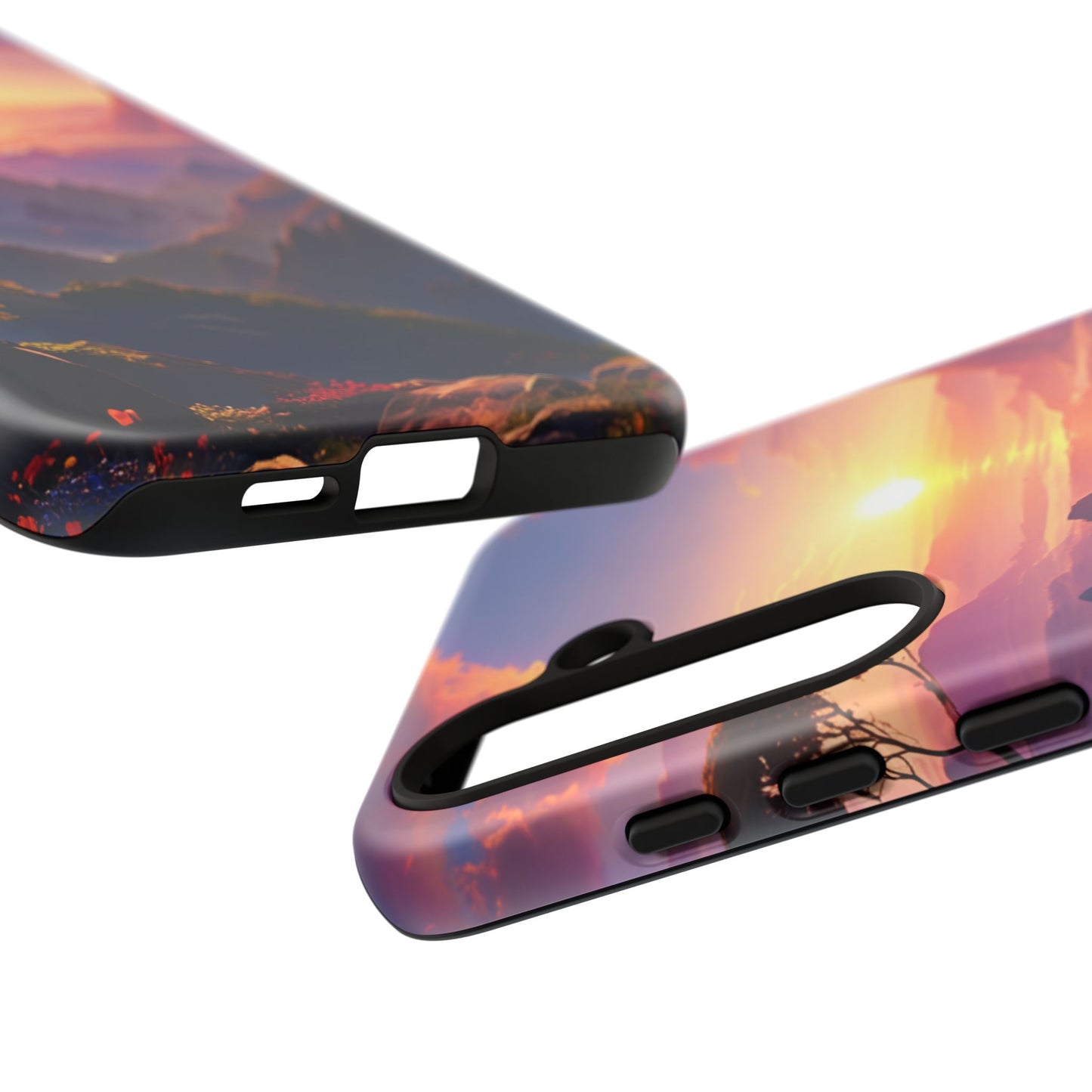 Samsung Tough Case Sunset Landscape Illustration