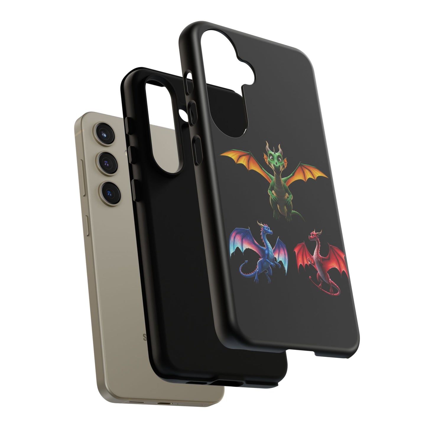 Protective Dragon Phone Case for Samsung Galaxy - Fantasy Art Durable Cover - Bookish Mythical Gift for Teens & Adults Twilight Aesthetic