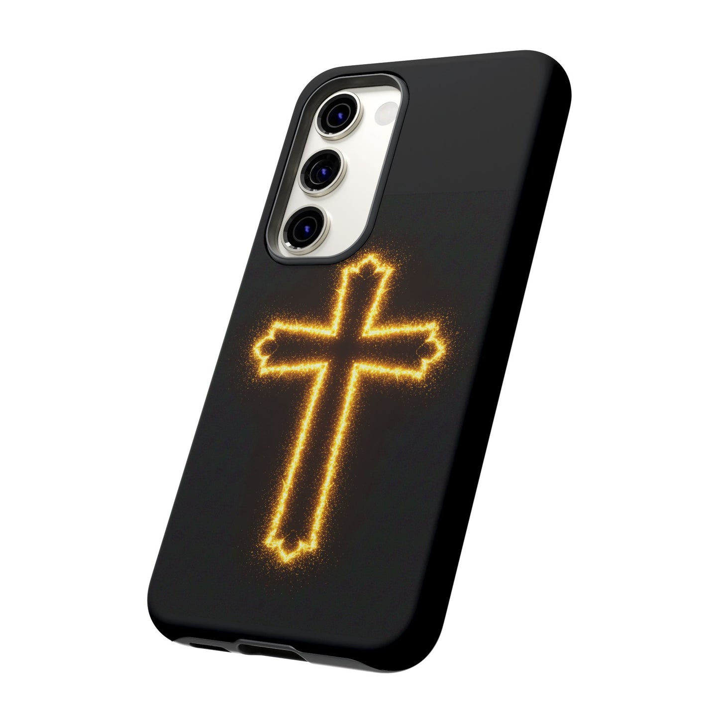 Glow-in-the-Dark Cross Samsung Phone Case - Tough Samsung Cases for Faithful Protection