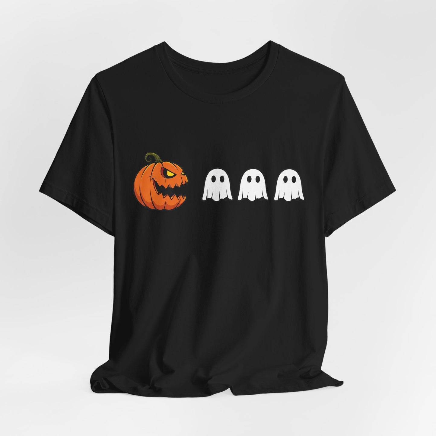 Pumpkin Pac-Man Shirt, Halloween Arcade Tee, Pumpkin Chase Ghosts Tee, Retro Gaming Halloween, Spooky Season Shirt, Vintage Game Pumpkin Top