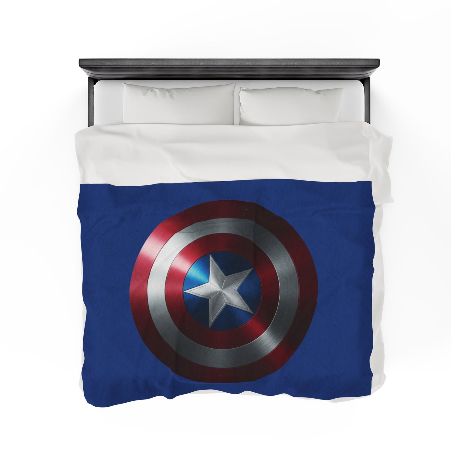 Plush Blanket - Captain America Shield Design