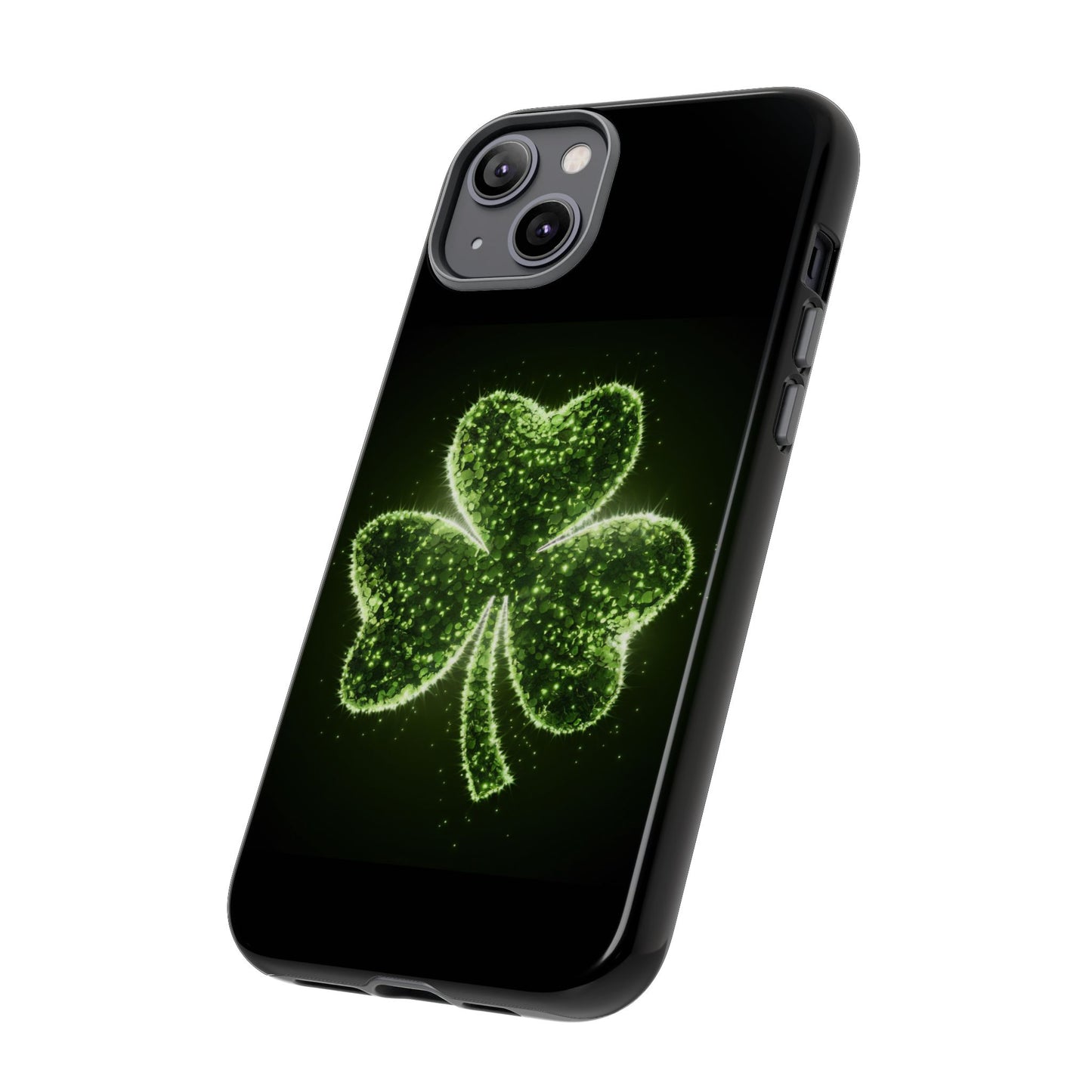 iPhone Tough Case - Shiny Shamrock Design