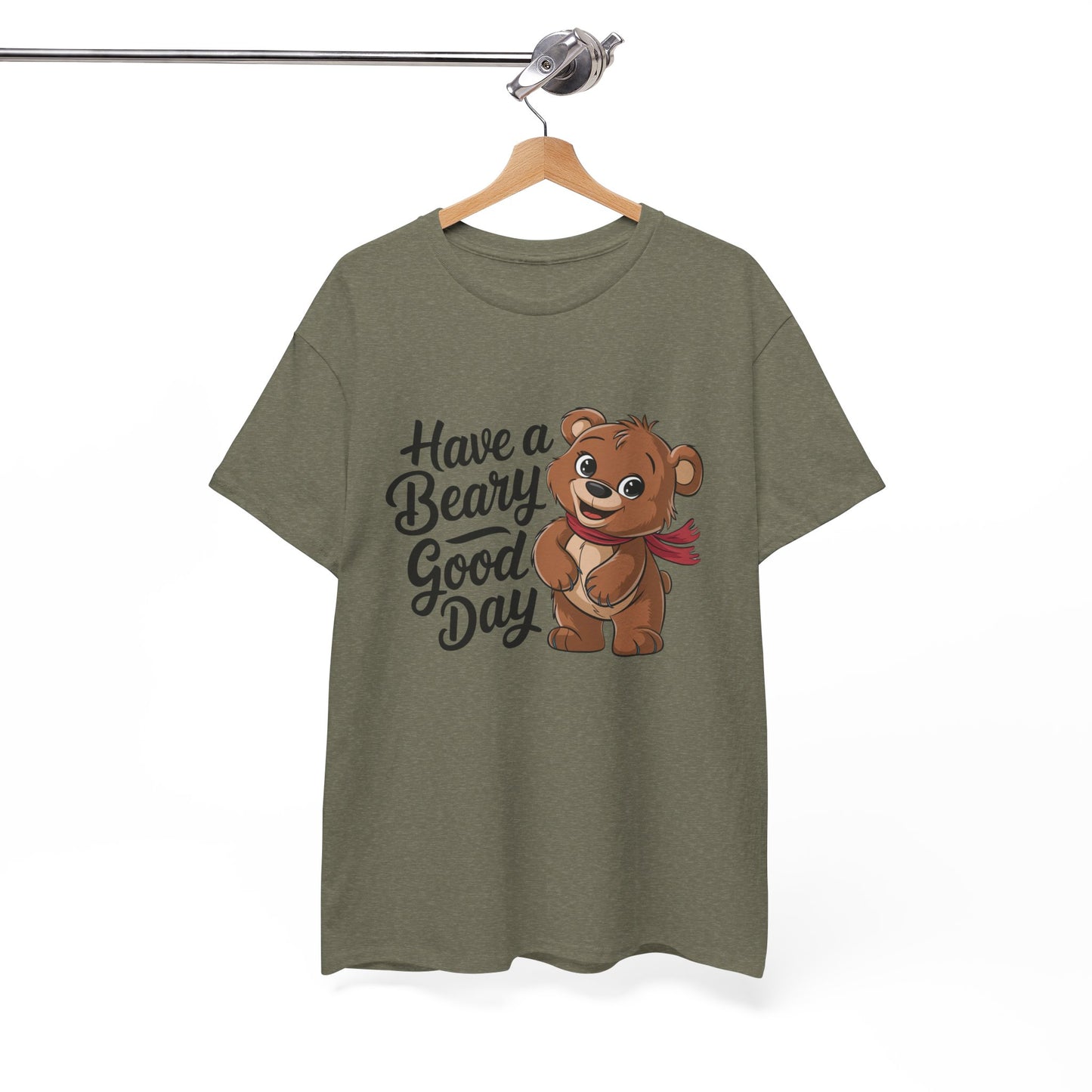 Have a Beary Good Day T-Shirt – Cute Bear Graphic Tee, Punny Animal Shirt, Funny Animal Lover Gift, Happy Positive Vibes Graphic T-Shirt