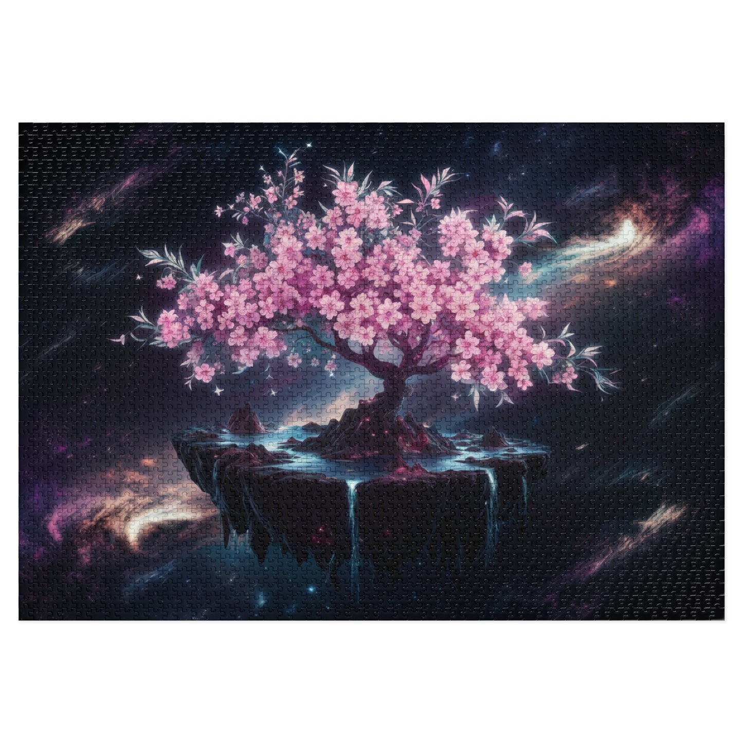 Puzzle Tin - Cherry Blossom Tree in Space