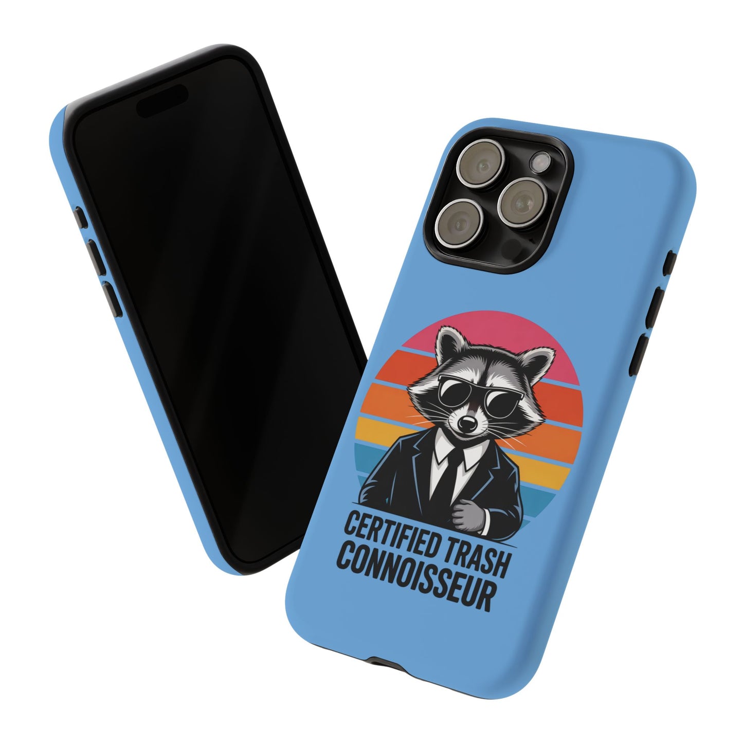 Humorous Raccoon Phone Case - Certified Trash Connoisseur