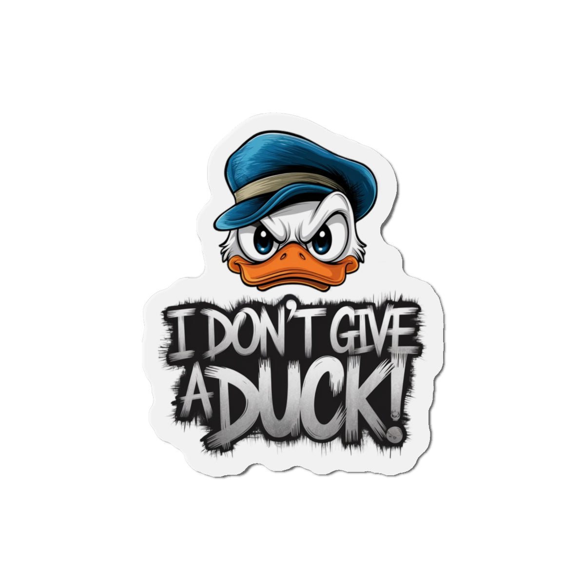 Angry Duck Die-Cut Magnet Fridge Magnet Kitchen Decor Refrigerator Art