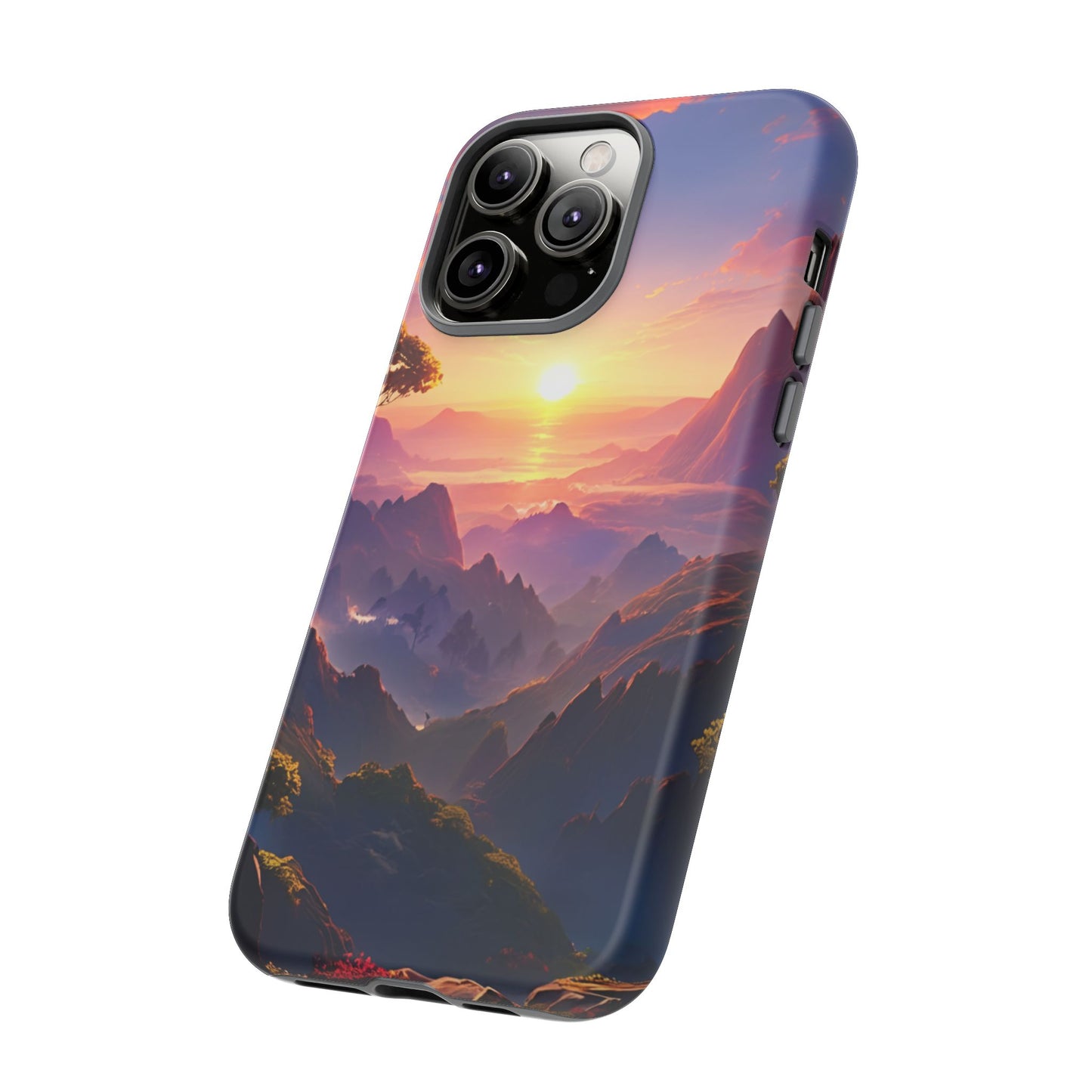iPhone Tough Case - Artistic Sunset Landscape