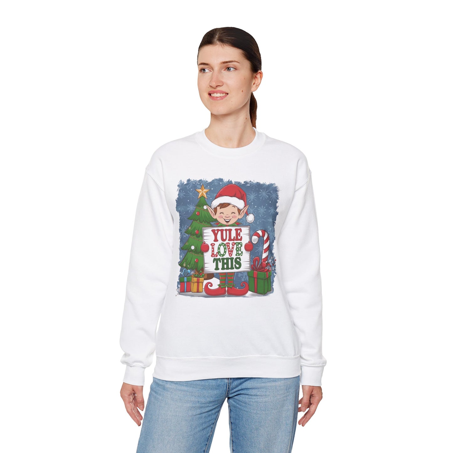 Christmas Elf Sweatshirt 'Yule Love This'
