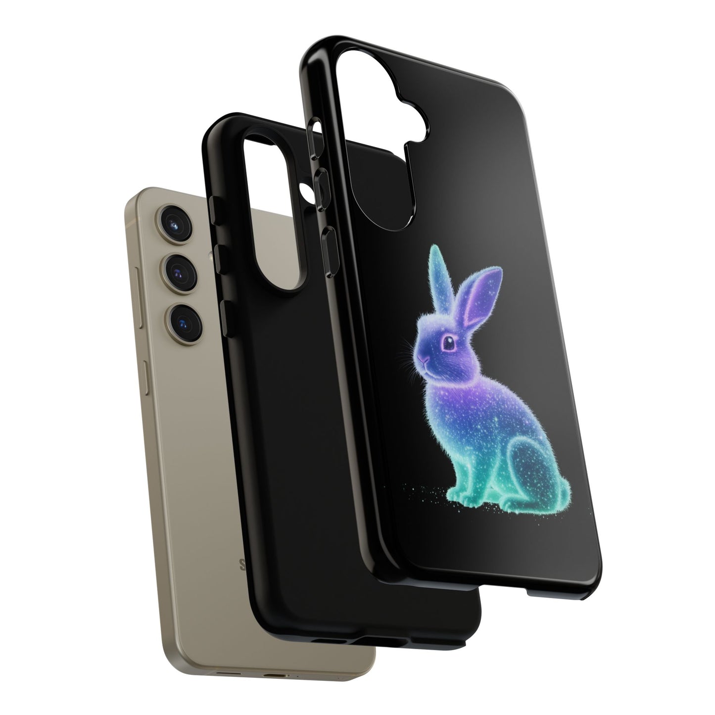Samsung Case Bioluminescent Easter Bunny Design Easter Phone Case Easter Bunny Samsung Case Easter Accessory
