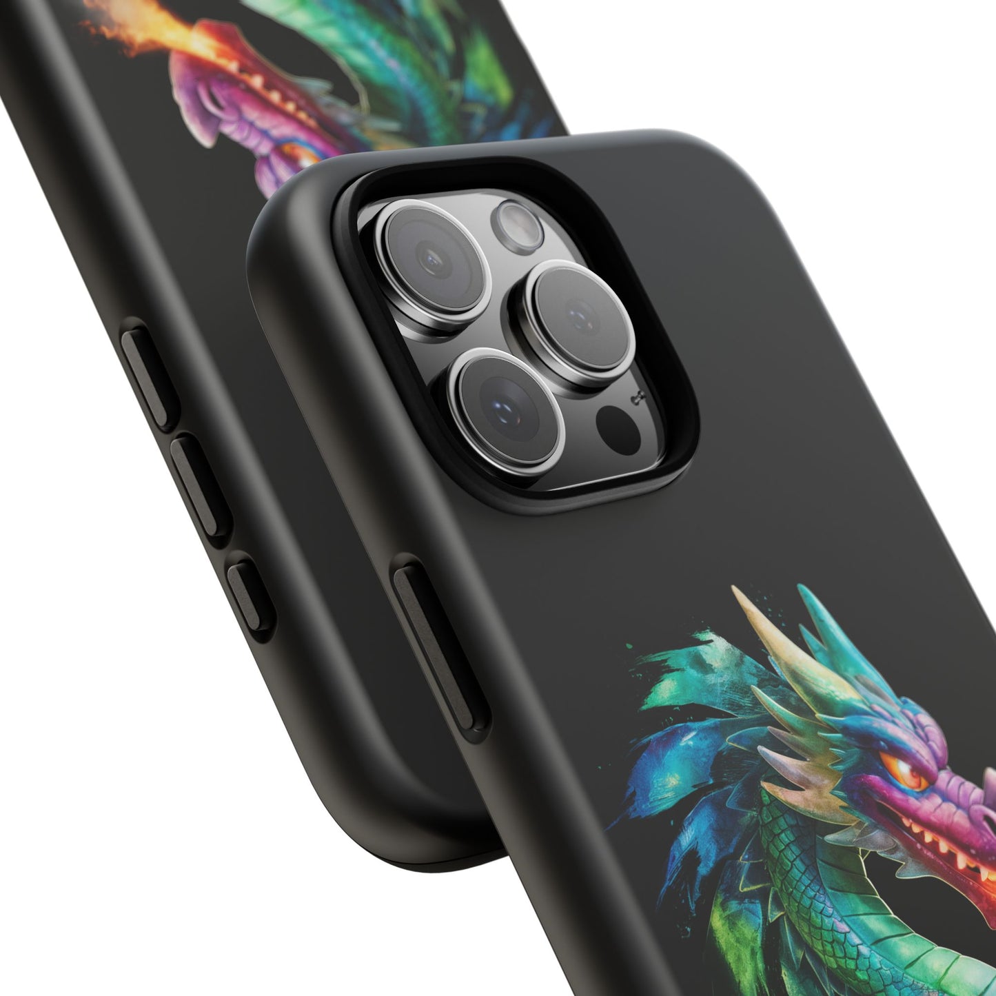 Dragon iPhone Case - Fantasy Fire-Breathing Art Protective Cover - Bookish Dark Academia Aesthetic Gift for Teens and Adults