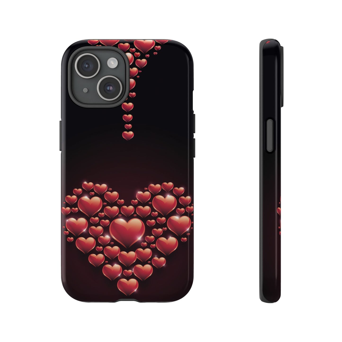 iPhone Case - Heart Made Out of Hearts Design