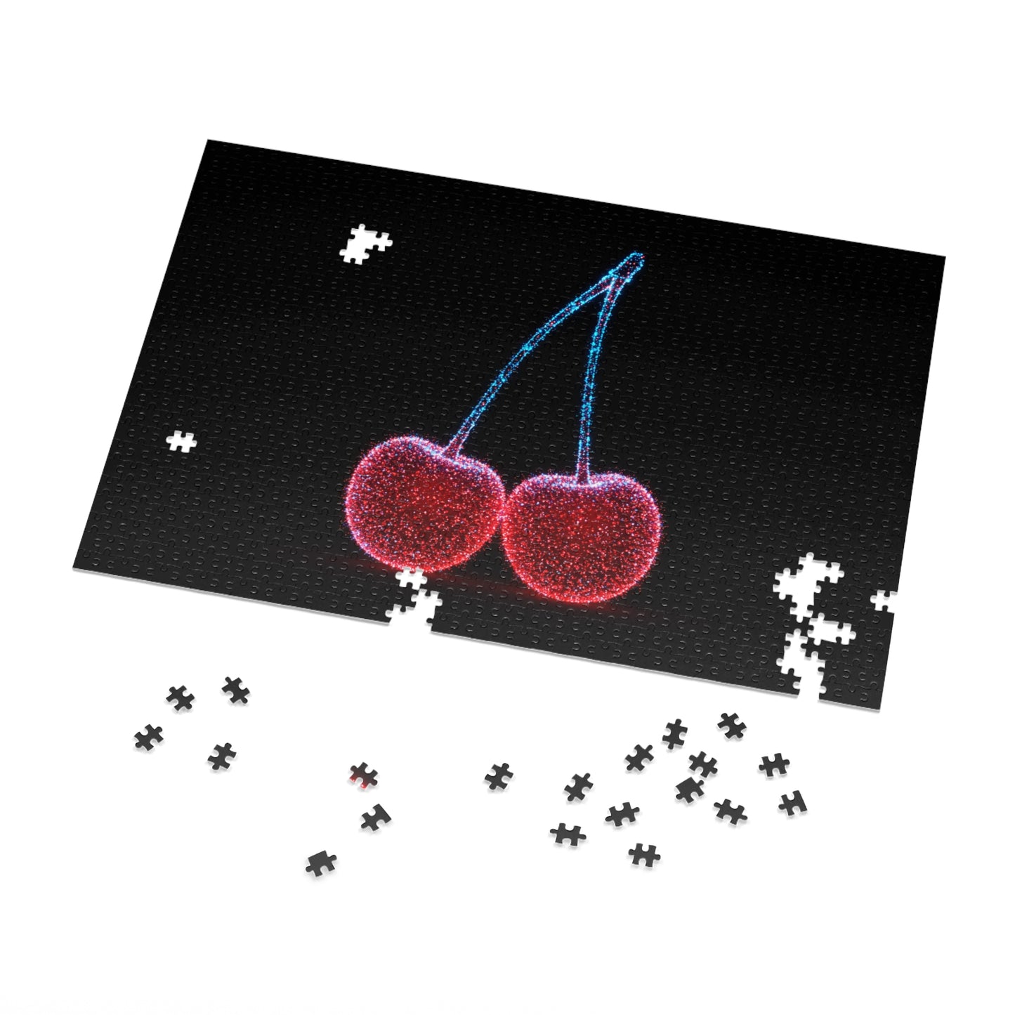 Jigsaw Puzzle: Sparkling Cherries Cherry Puzzle Cherry Game