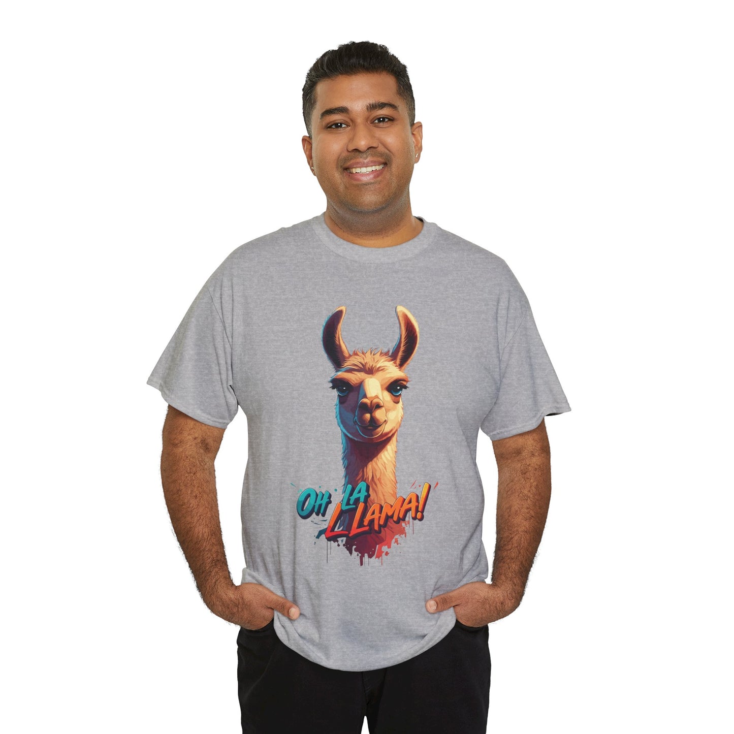 Oh la Llama Graphic Tee | Fun Llama T-Shirt, Cute Animal Lover Shirt, Llama Lover Gift, Quirky Party Tee, Trending Llama Fashion