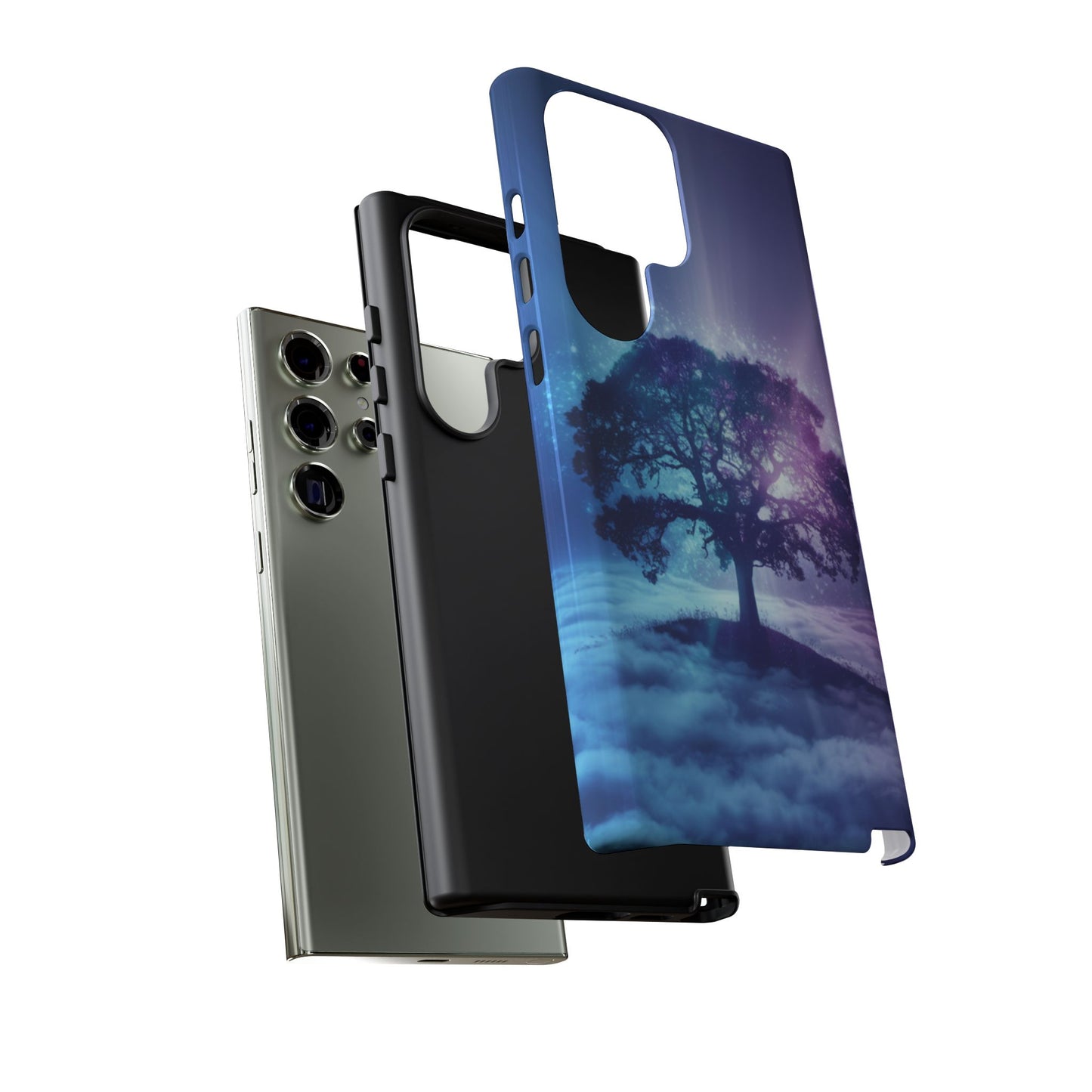 Samsung Phone Case - Dreamy Tree in the Clouds Design