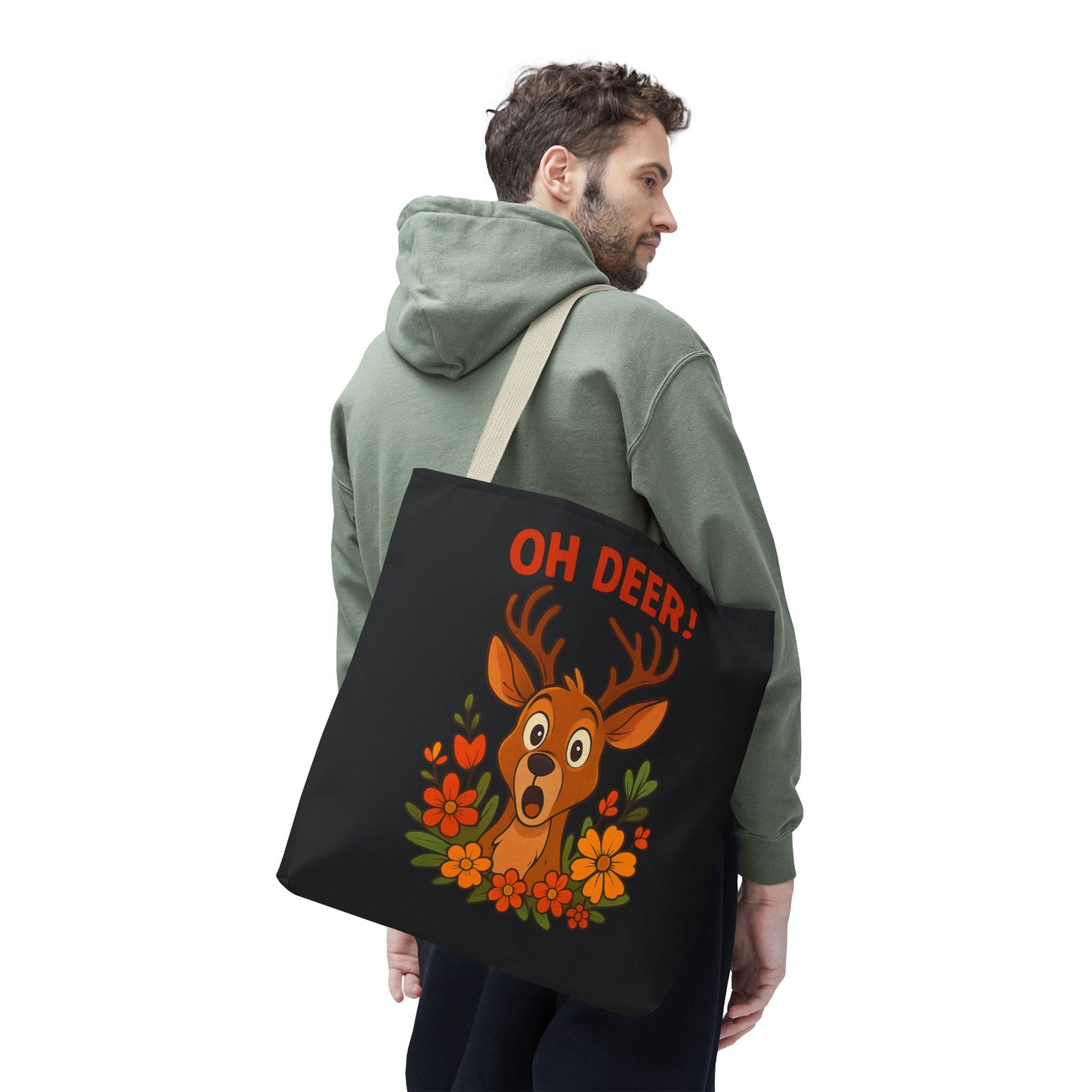 Oh Deer Tote Bag Wildlife Bag Deer Tote Nature Bag Grocery Bag Reusable Tote