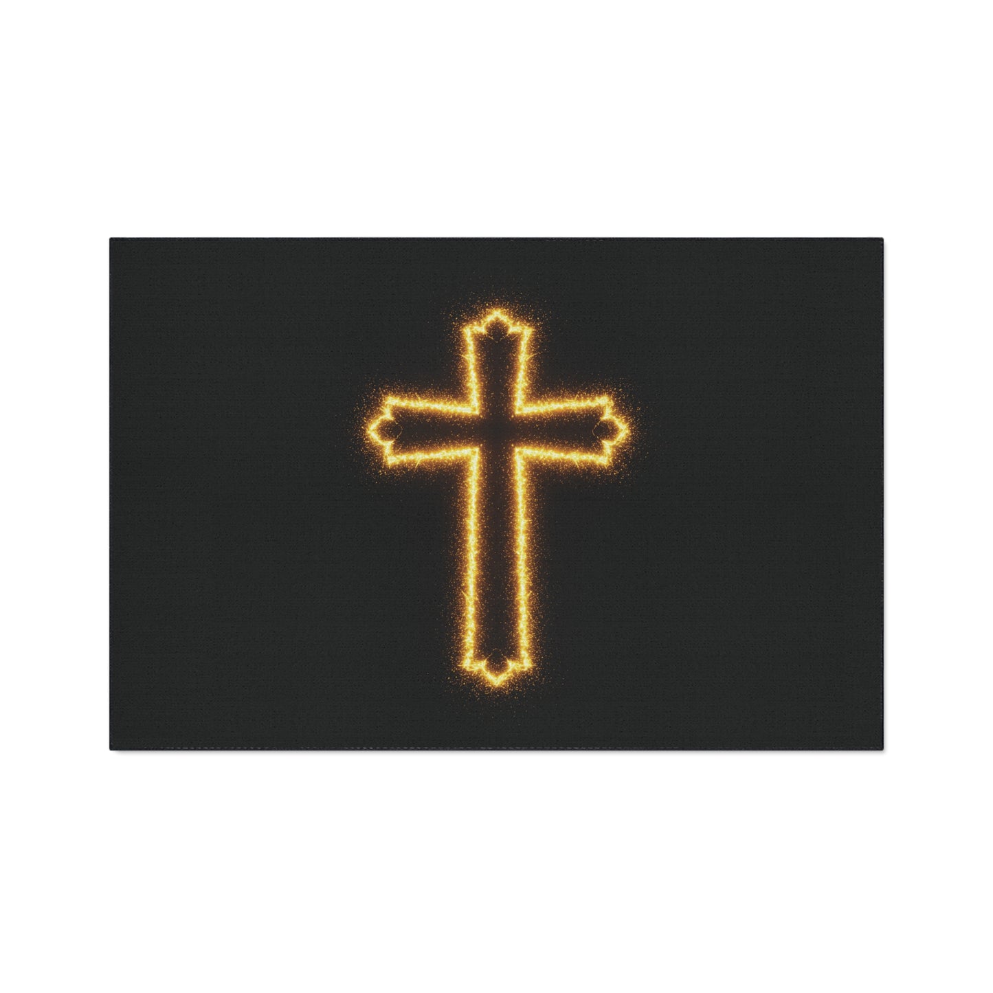 Floor Mat with Glowing Cross Design