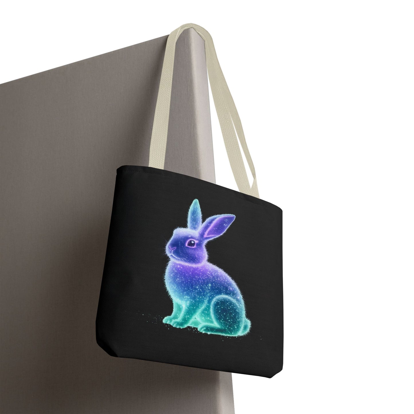 Bioluminescent Easter Bunny Tote Bag Easter Bag Easter Tote Reusable Shopping Bag