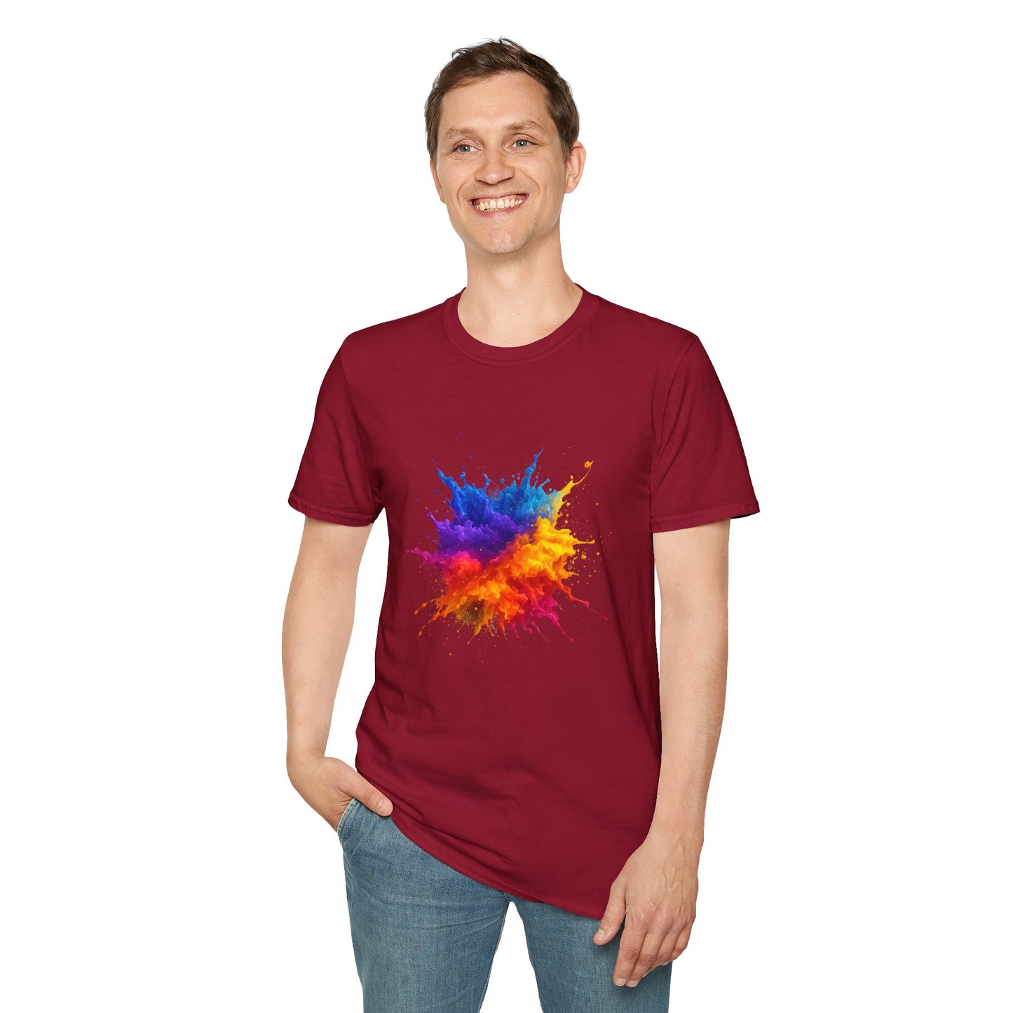 Color Burst Paint Splash Shirt – Vibrant Abstract Art Tee for Creatives & Color Lovers Colorful Apparel