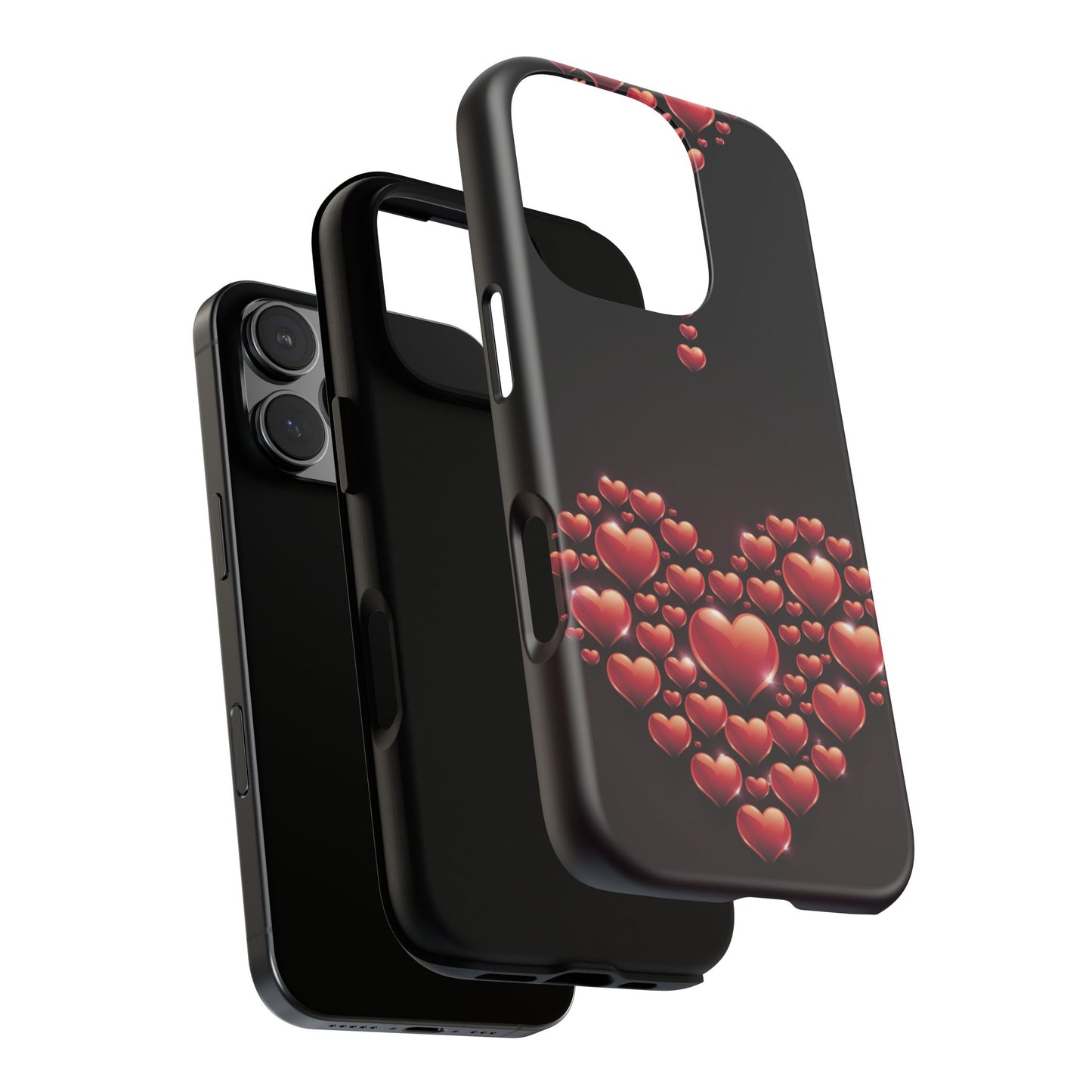 iPhone Case - Heart Made Out of Hearts Design