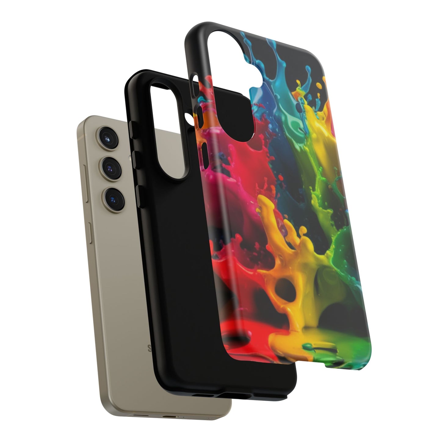 Vibrant Splash Samsung Phone Case - Tough Spectrum Splash Samsung Case