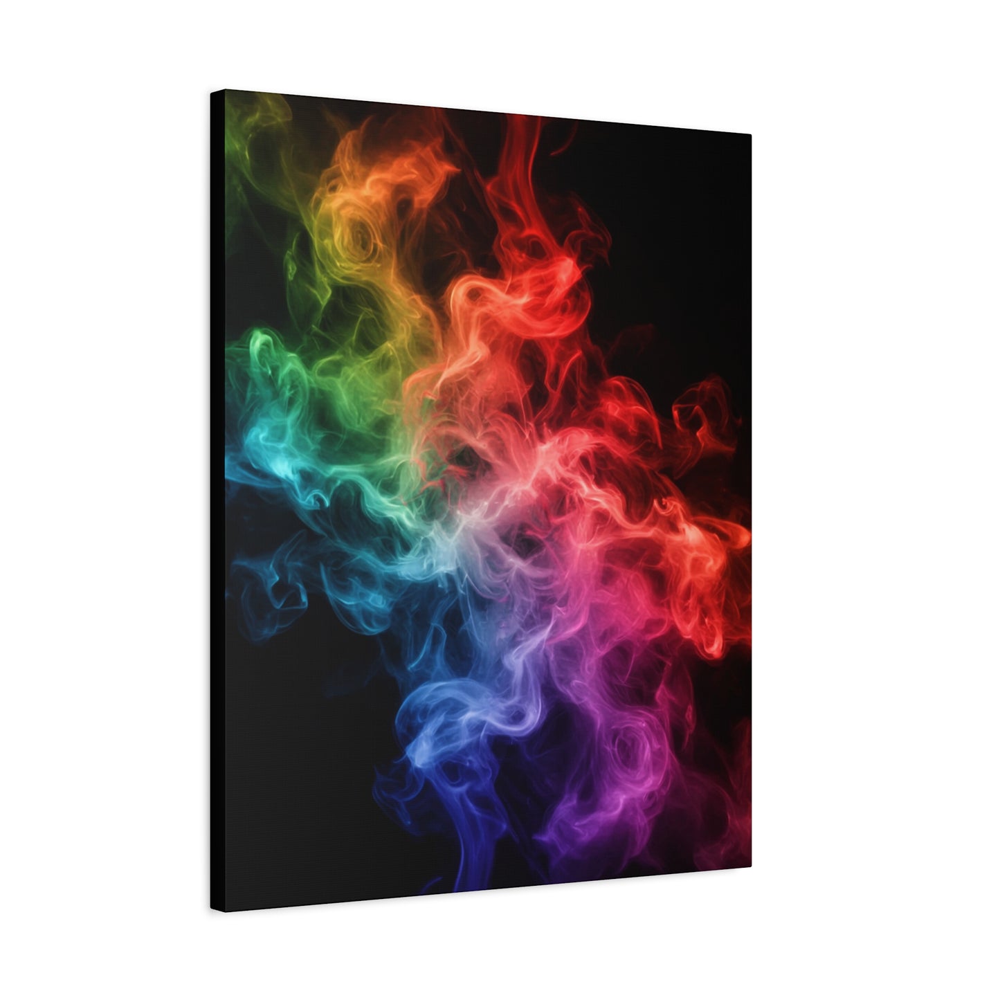 Canvas Wall Art Colorful Smoke Streak