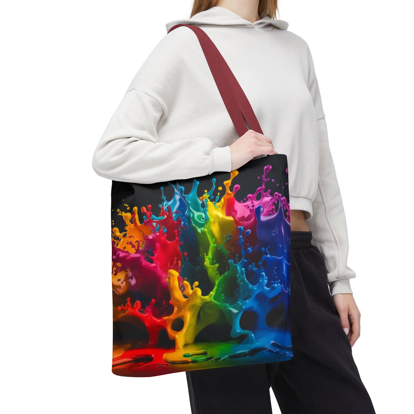 Colorful Splash Tote Bag - Vibrant Art for Every Occasion