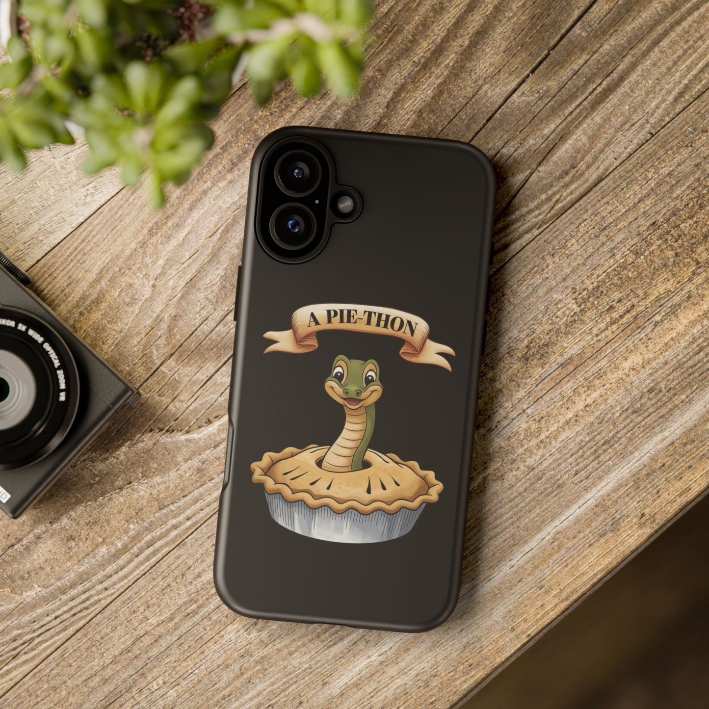 iPhone Case - 'Pie-Thon' Snake Pie Funny Tough Case