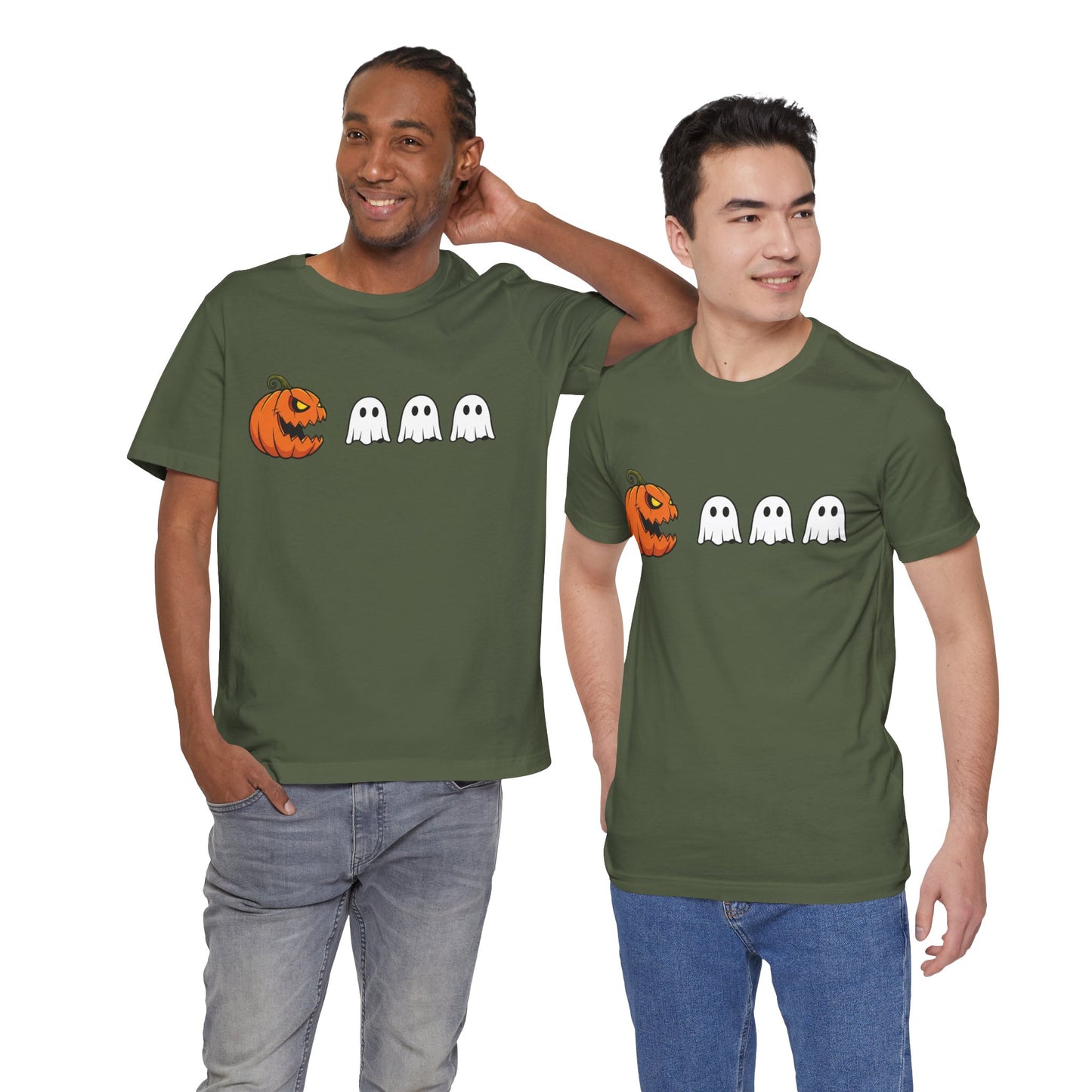 Pumpkin Pac-Man Shirt, Halloween Arcade Tee, Pumpkin Chase Ghosts Tee, Retro Gaming Halloween, Spooky Season Shirt, Vintage Game Pumpkin Top