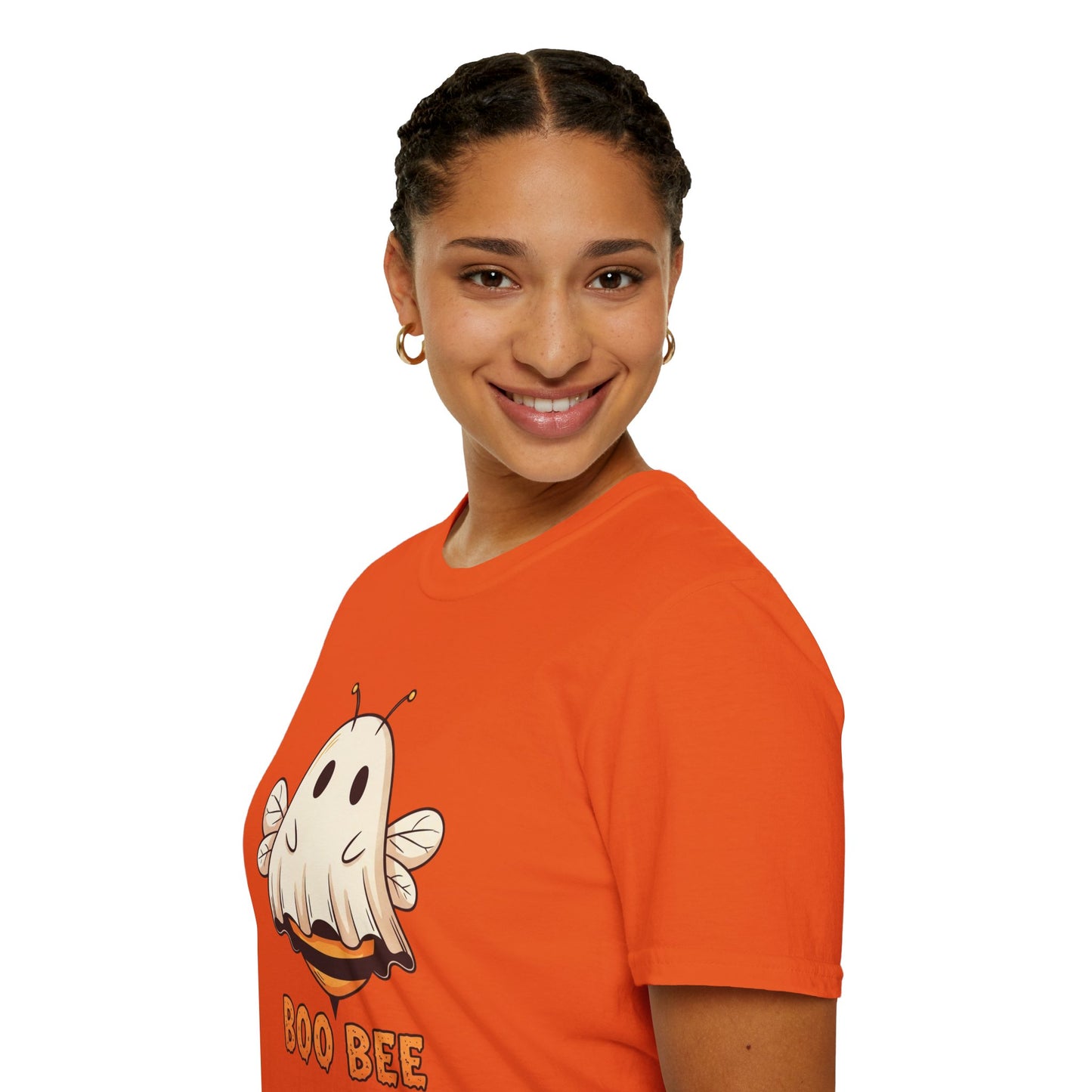 Funny Boo Bee Halloween Shirt – Cute Ghost Bee Costume Tee, Spooky Season Pun Shirt, Bee Lover Gift, Fall T-Shirt, Unisex Sizes