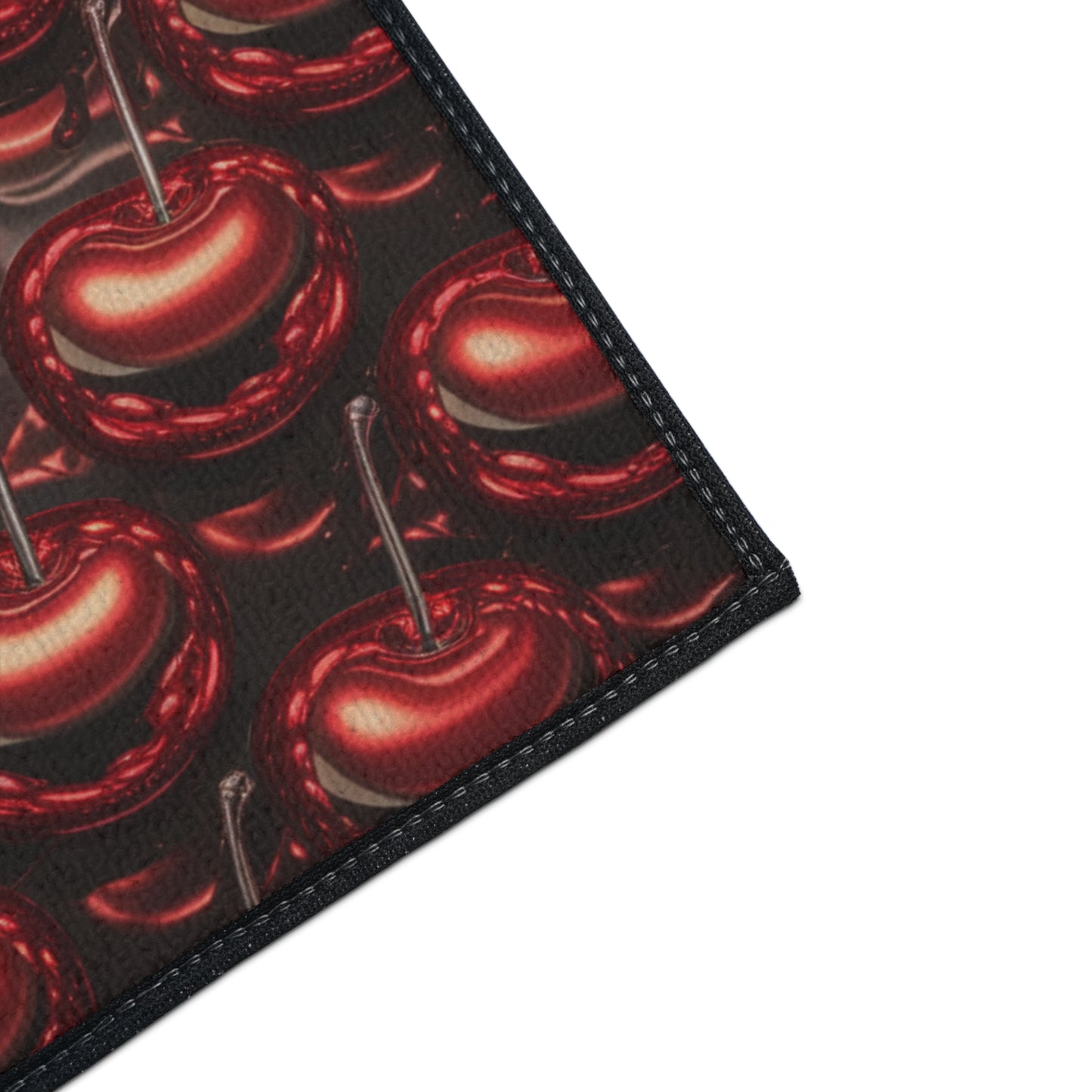 Floor Mat - Shiny Red Cherries Design