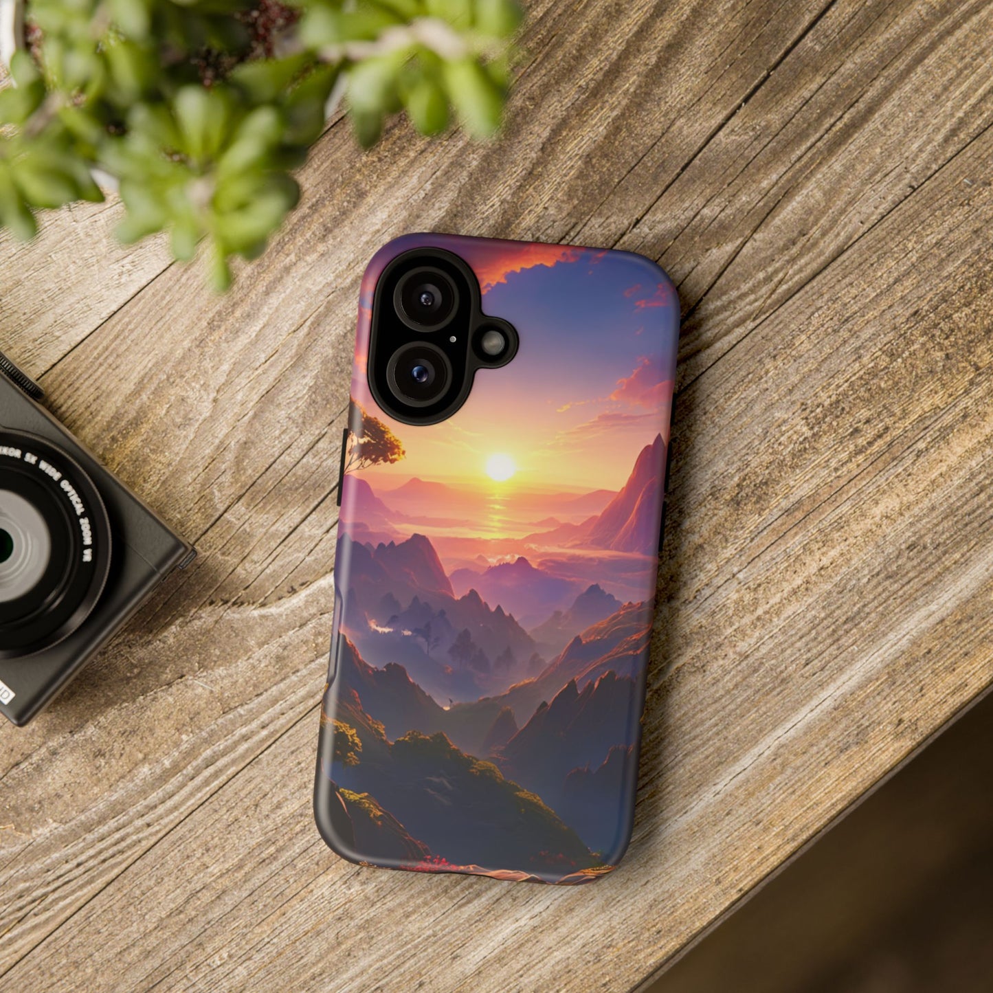 iPhone Tough Case - Artistic Sunset Landscape